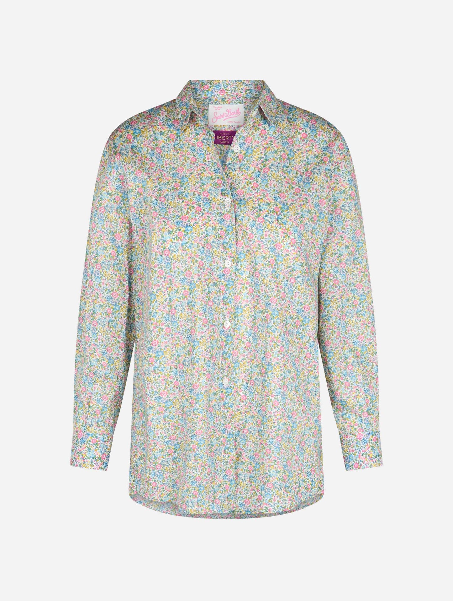 Woman cotton shirt Brigitte with Emma & Georgina print | MADE WITH LIBERTY FABRIC