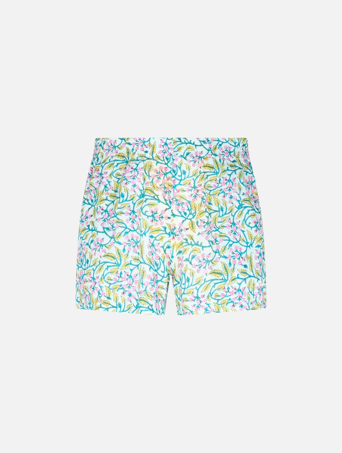 Woman cotton flower pull up shorts Meave