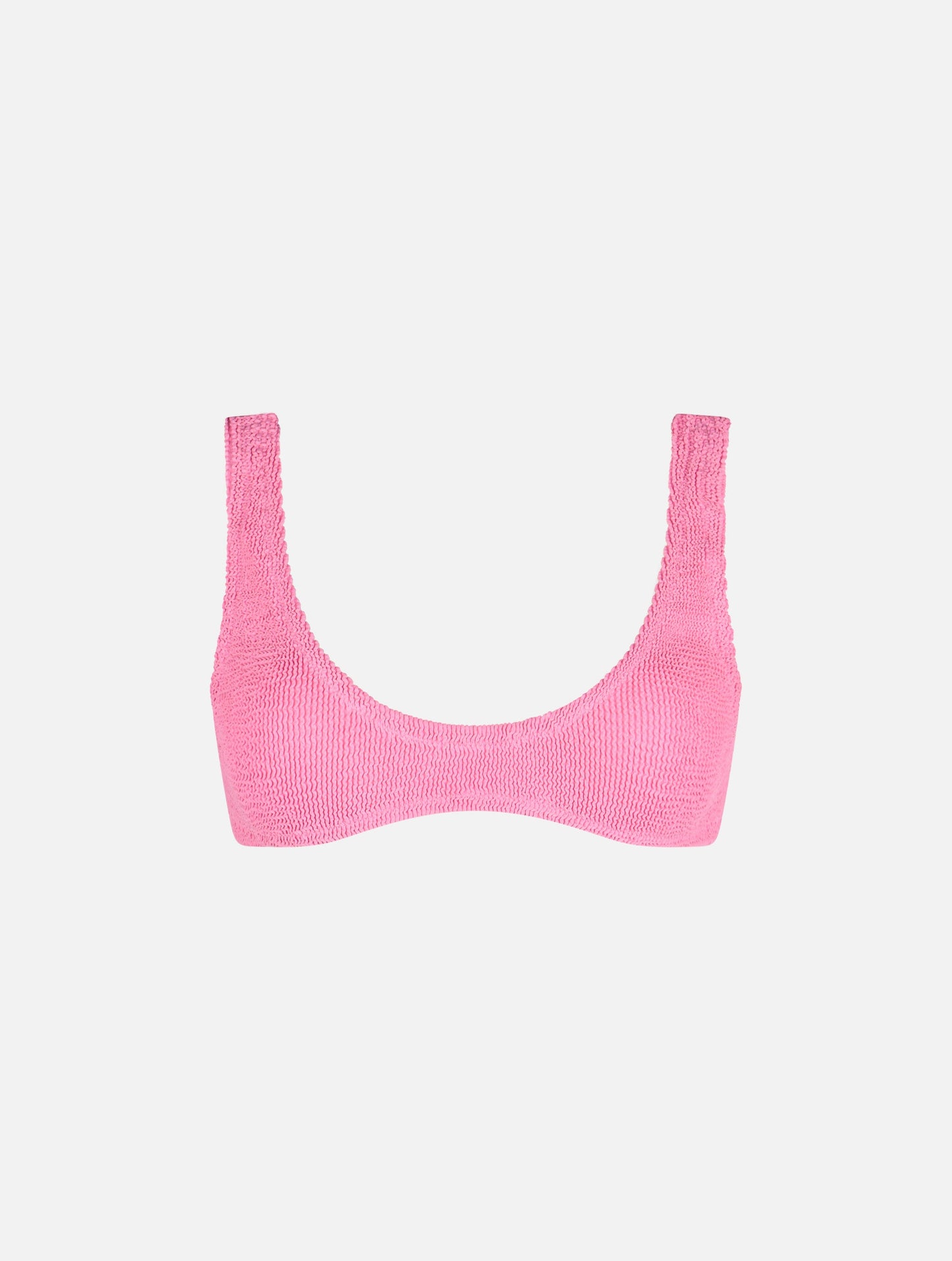 Woman pink tiny crinkle bralette Pamy