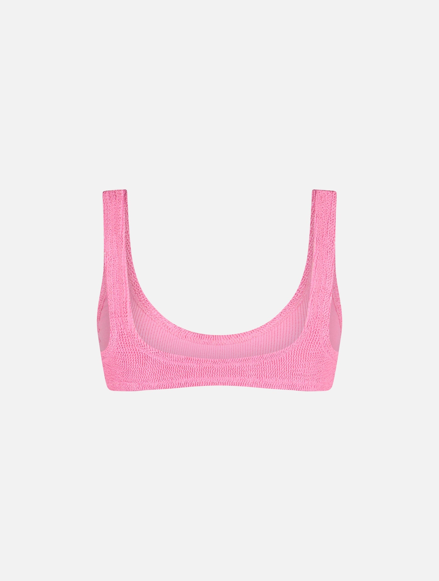 Woman pink tiny crinkle bralette Pamy