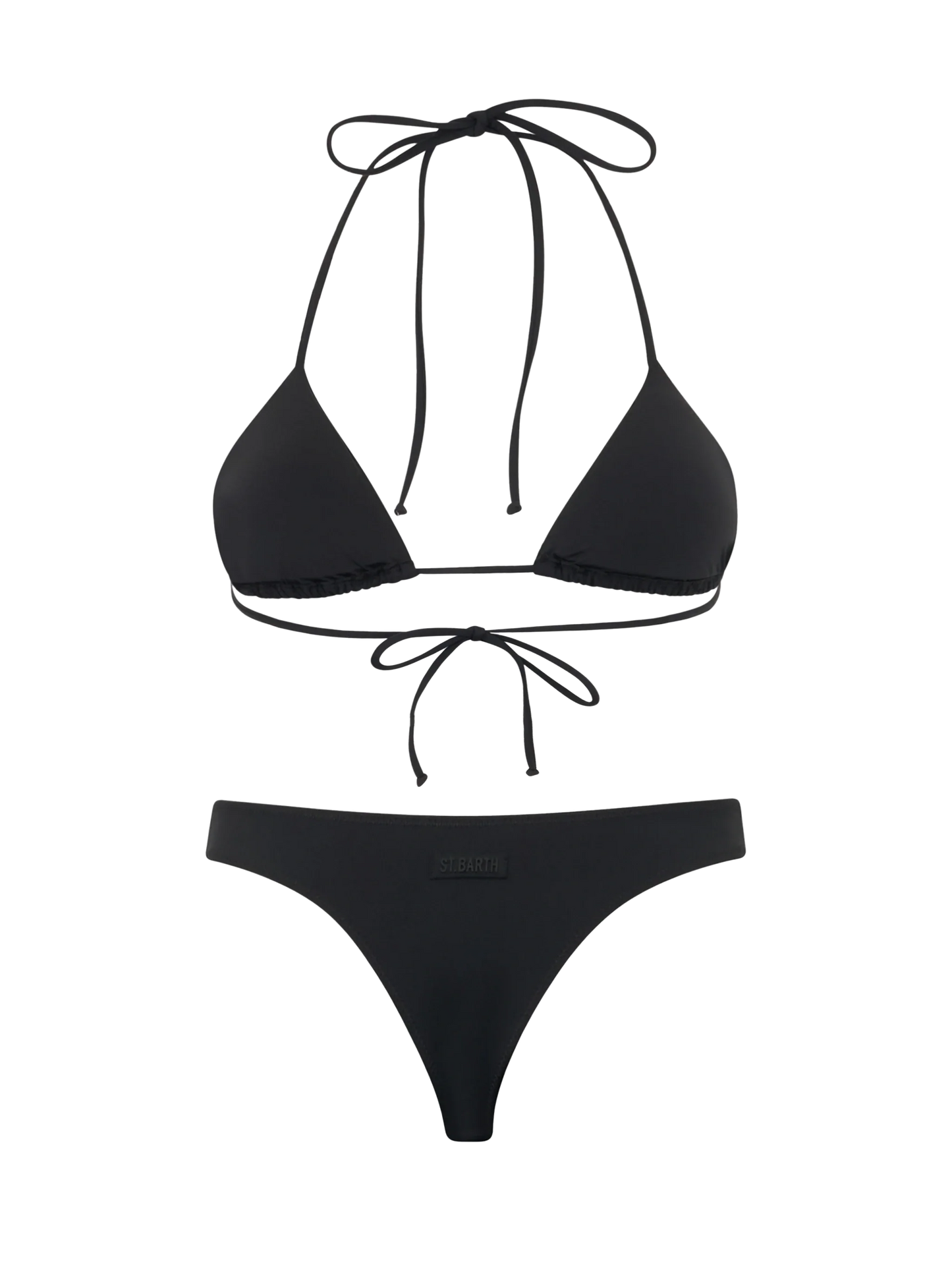 Woman black triangle bikini Annabelle Naomi with rhinestones