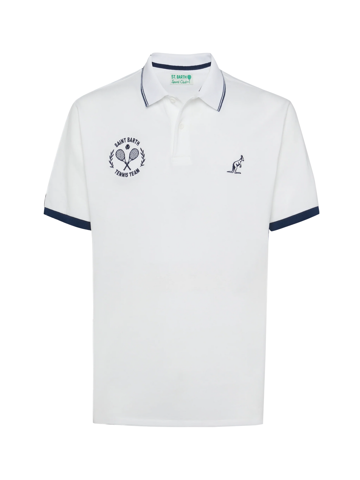 Man white cotton piquet polo shirt Beverly Hills | AUSTRALIAN BRAND SPECIAL EDITION