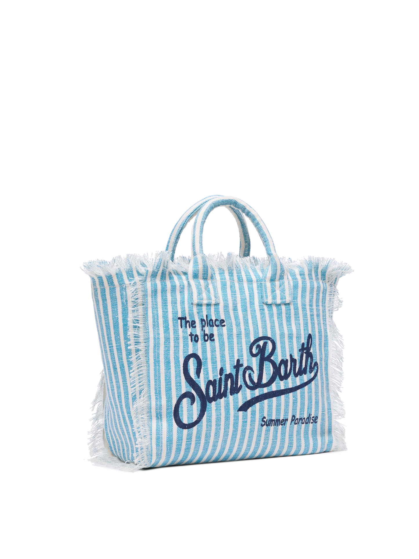 Colette linen handbag with striped print - MC2 Saint Barth