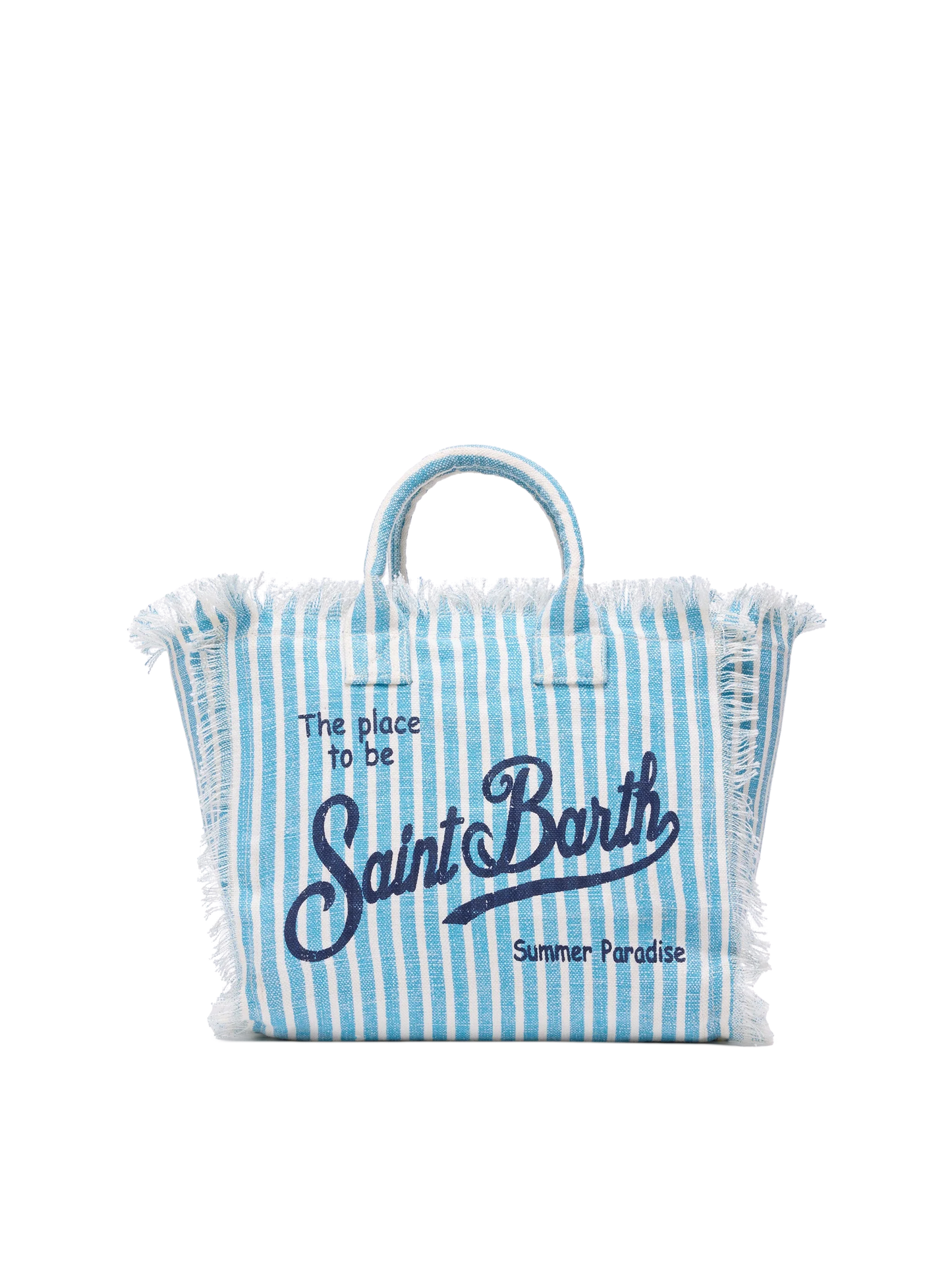 Colette linen handbag with striped print - MC2 Saint Barth