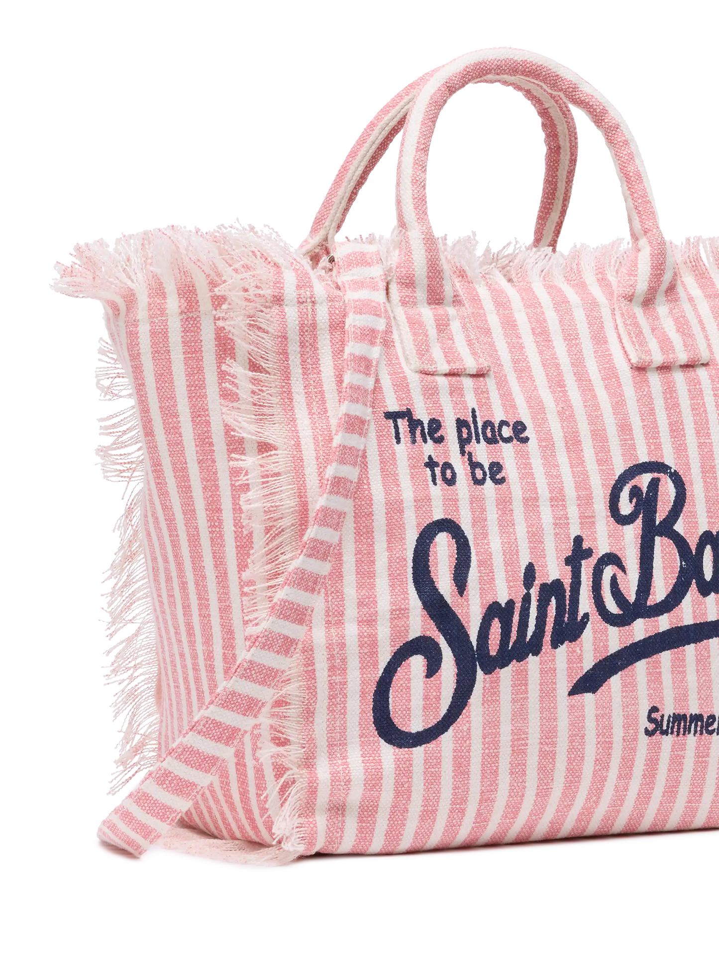Colette linen handbag with striped print - MC2 Saint Barth