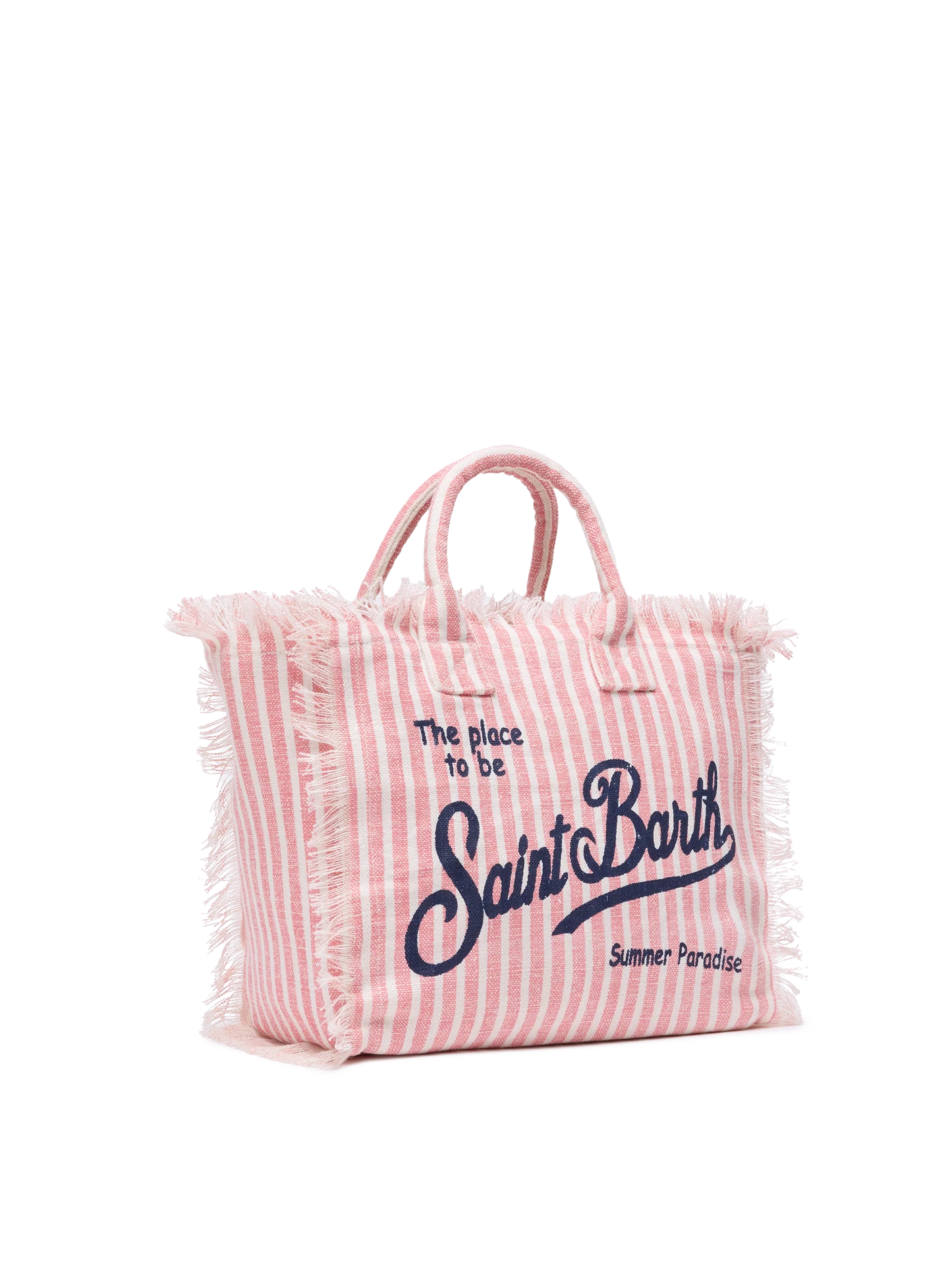 Colette linen handbag with striped print - MC2 Saint Barth