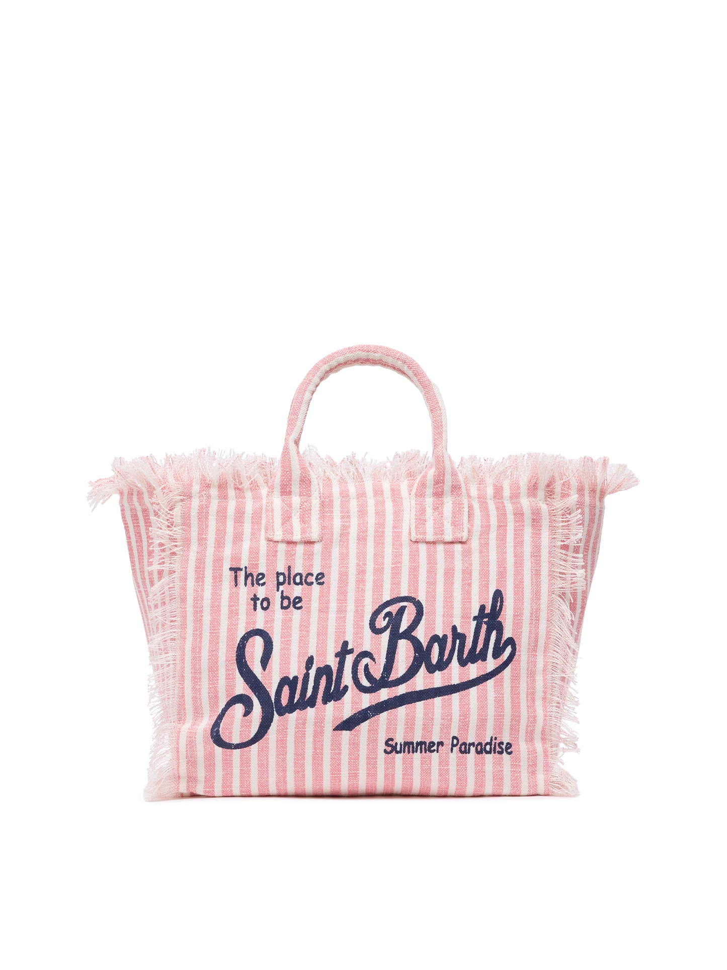 Colette linen handbag with striped print - MC2 Saint Barth
