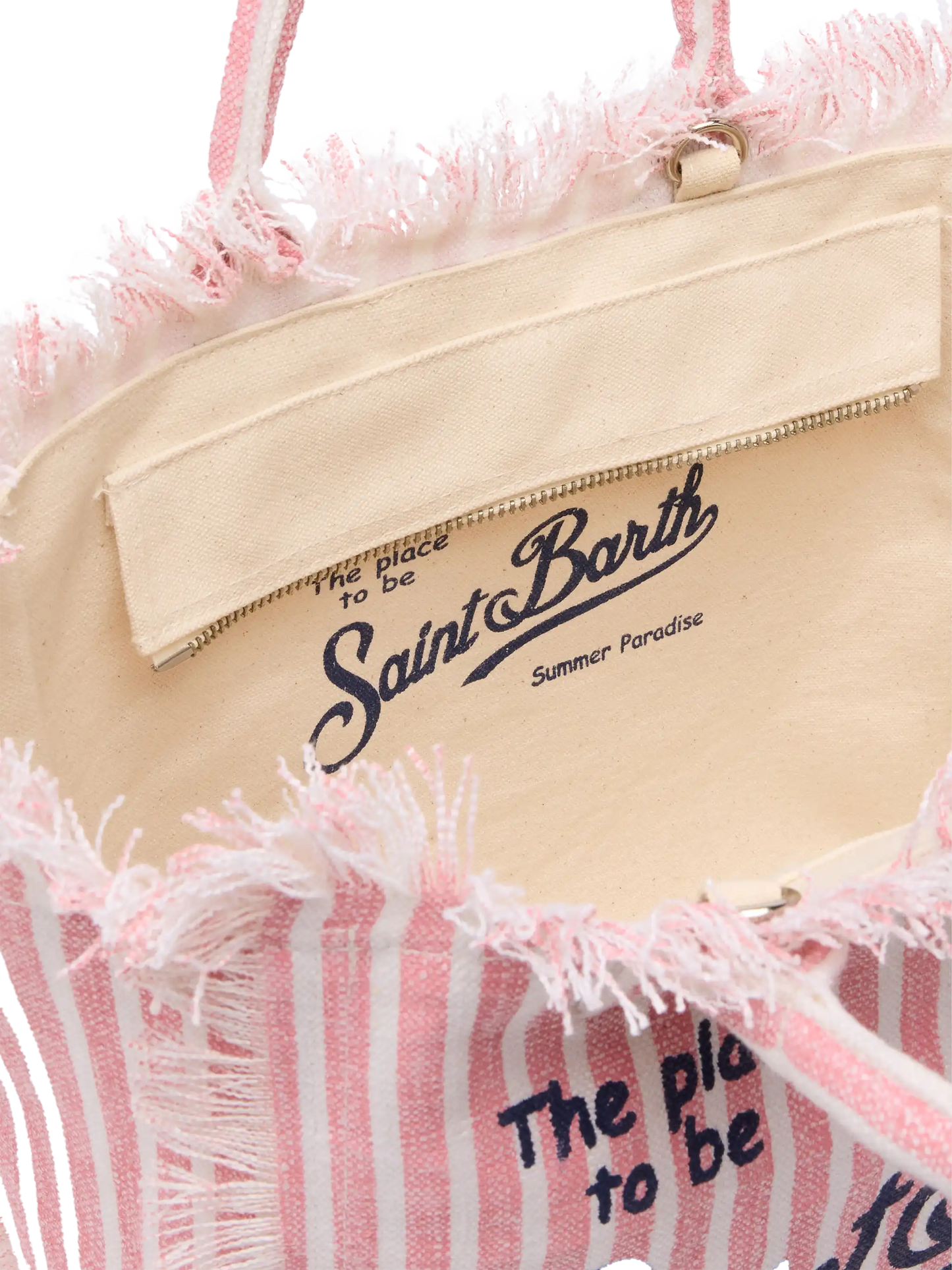 Colette linen handbag with striped print - MC2 Saint Barth