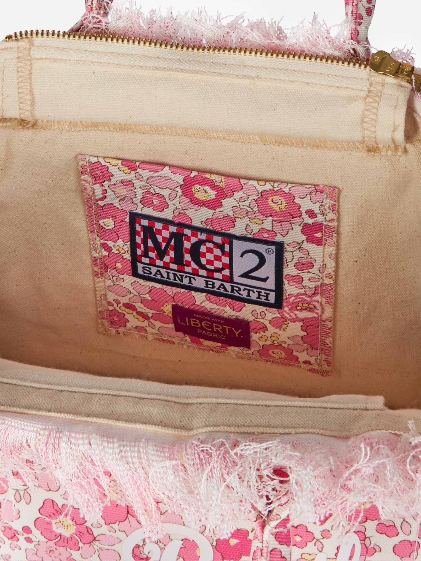 Betsy Cotton canvas Colette Liberty handbag |MADE WITH LIBERTY FABRIC - MC2 Saint Barth