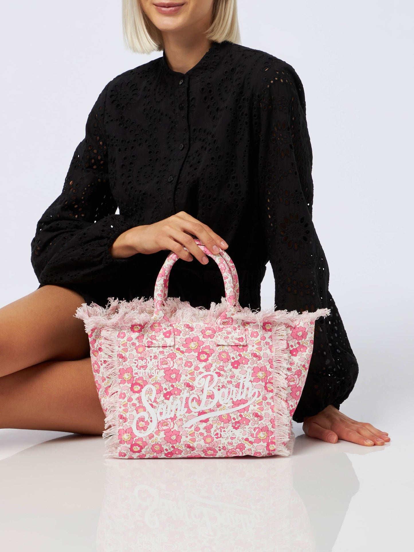 Betsy Cotton canvas Colette Liberty handbag |MADE WITH LIBERTY FABRIC - MC2 Saint Barth