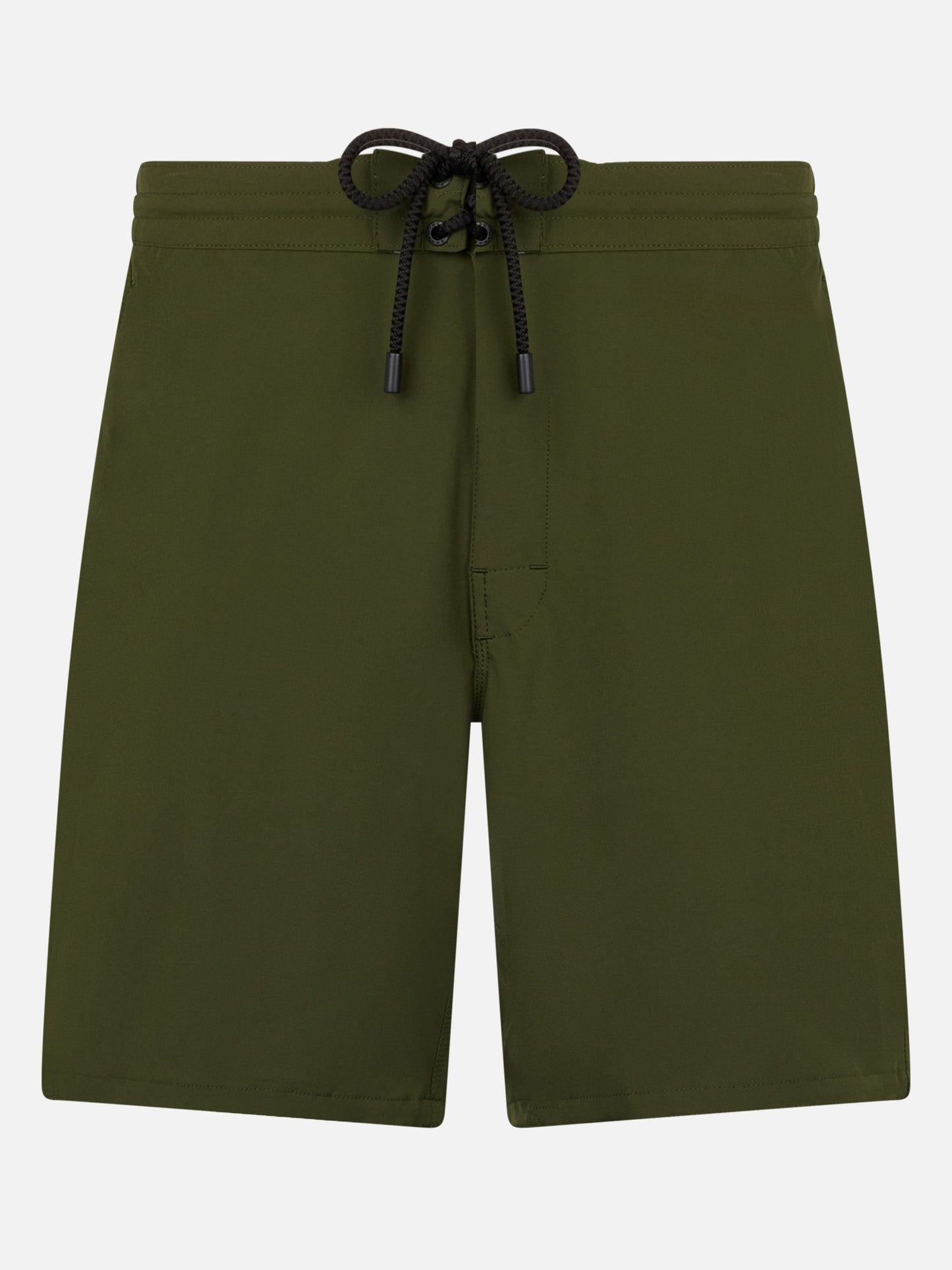 Military green long stretch Comfort Surf swim shorts