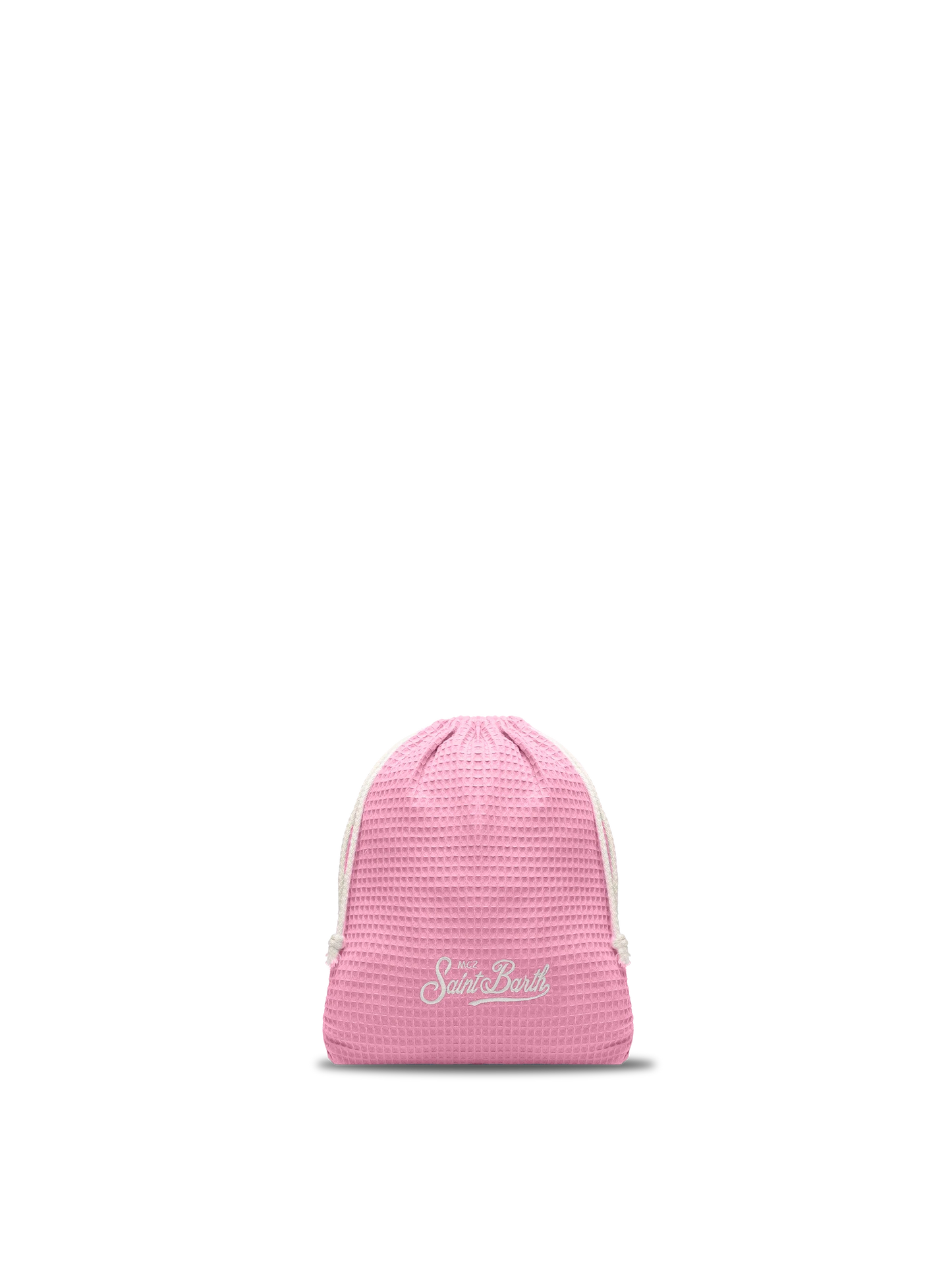 Pink honeycomb cotton FoutaSac beach towel