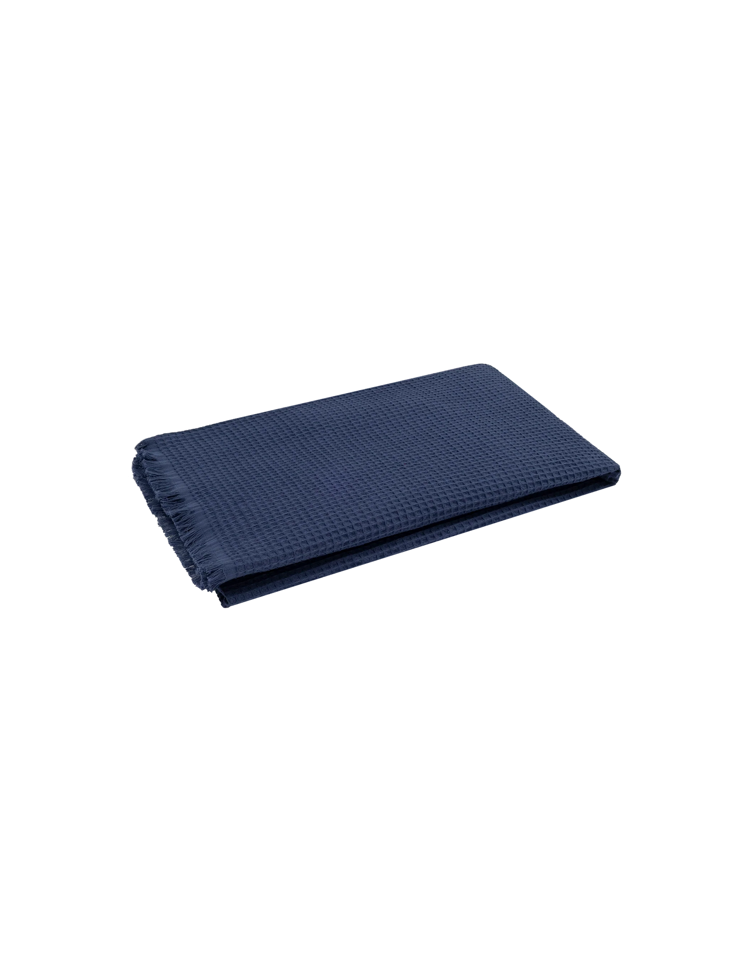 Navy blue honeycomb cotton FoutaSac beach towel