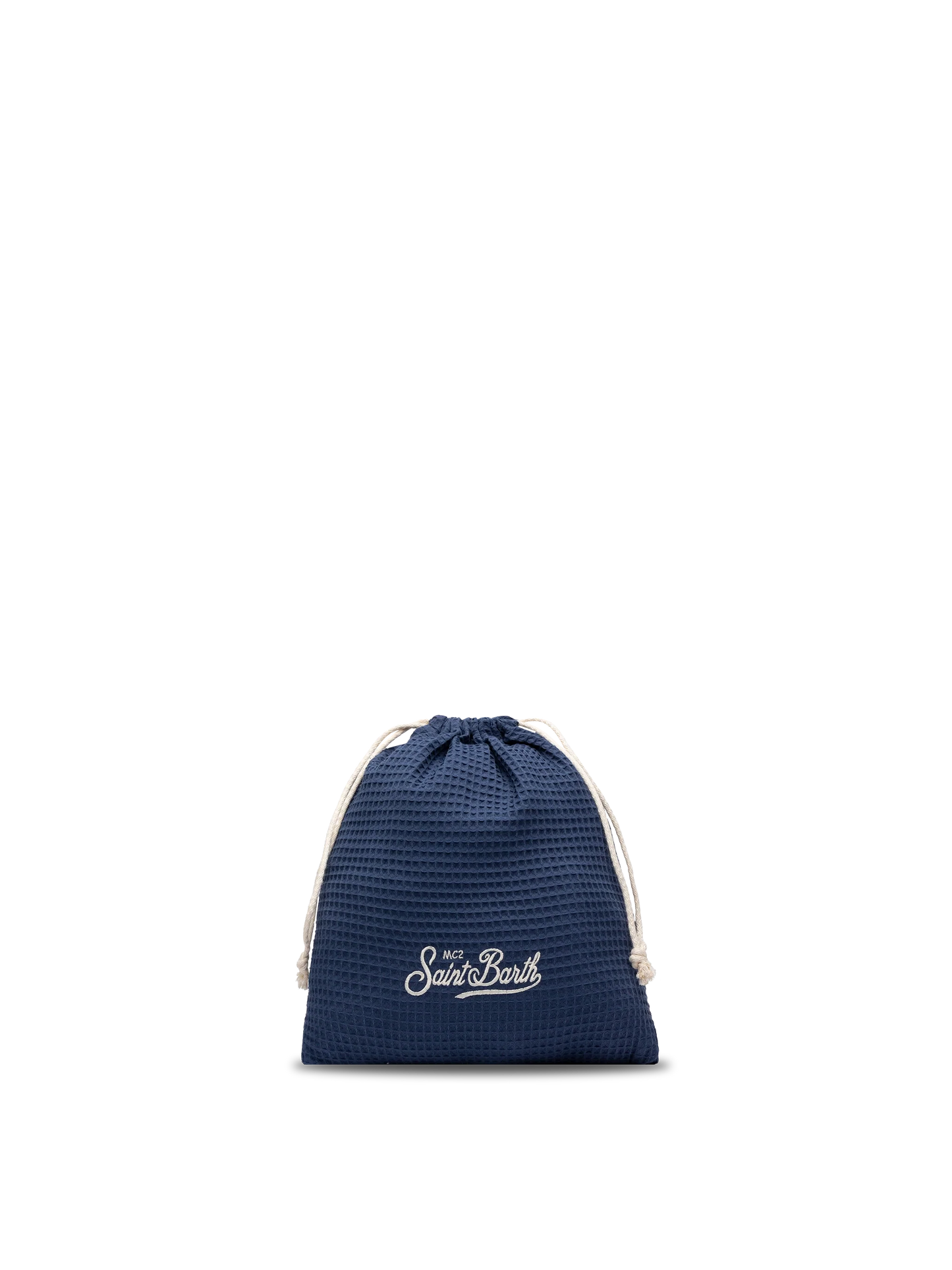 Navy blue honeycomb cotton FoutaSac beach towel