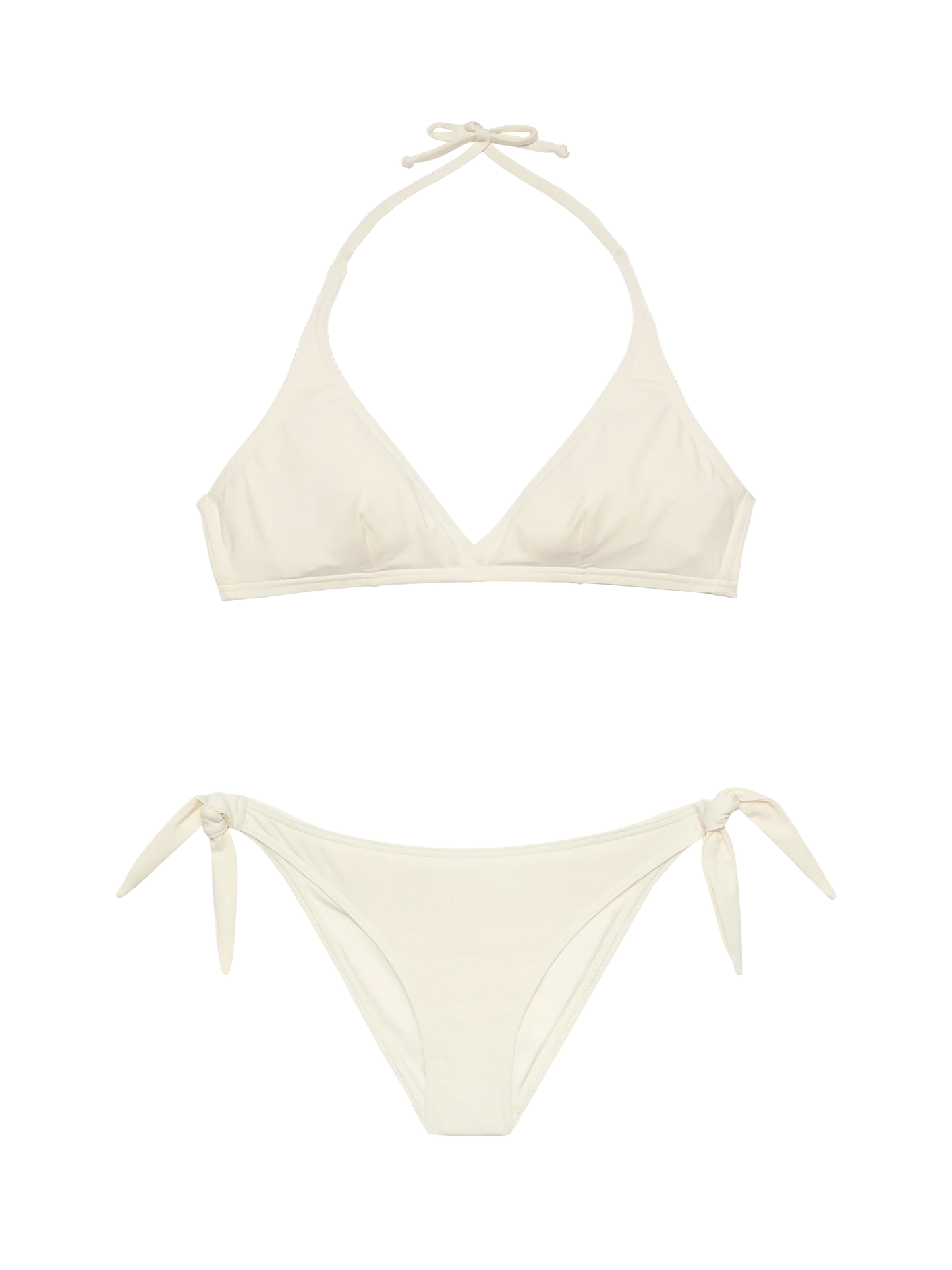 Yali cream classic swim briefs - Gaia cream triangle bralette top