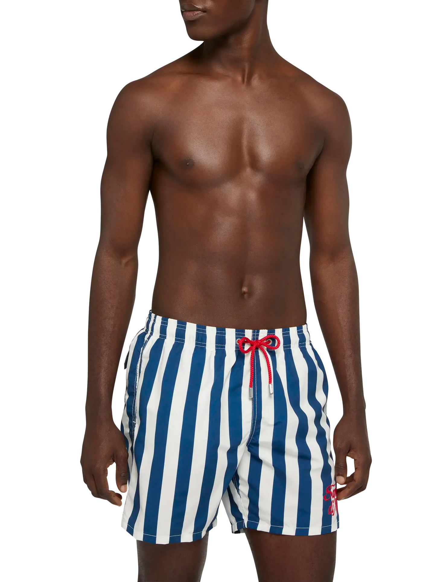 Mid-length Gustavia swim-shorts with Sapore di Mare embroidery | SAPORE DI MARE SPECIAL EDITION