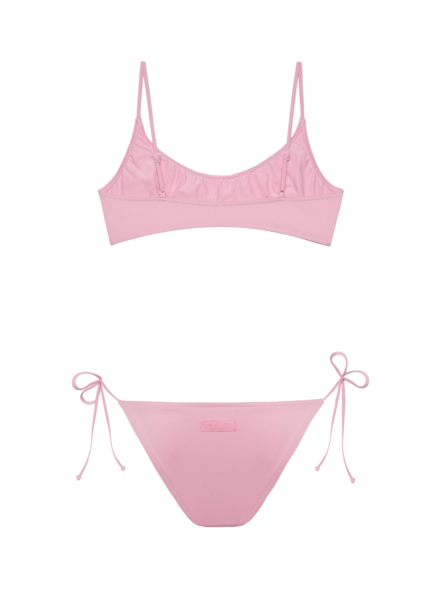 Marielle pink classic swim briefs - Judy pink bralette beach top Judy