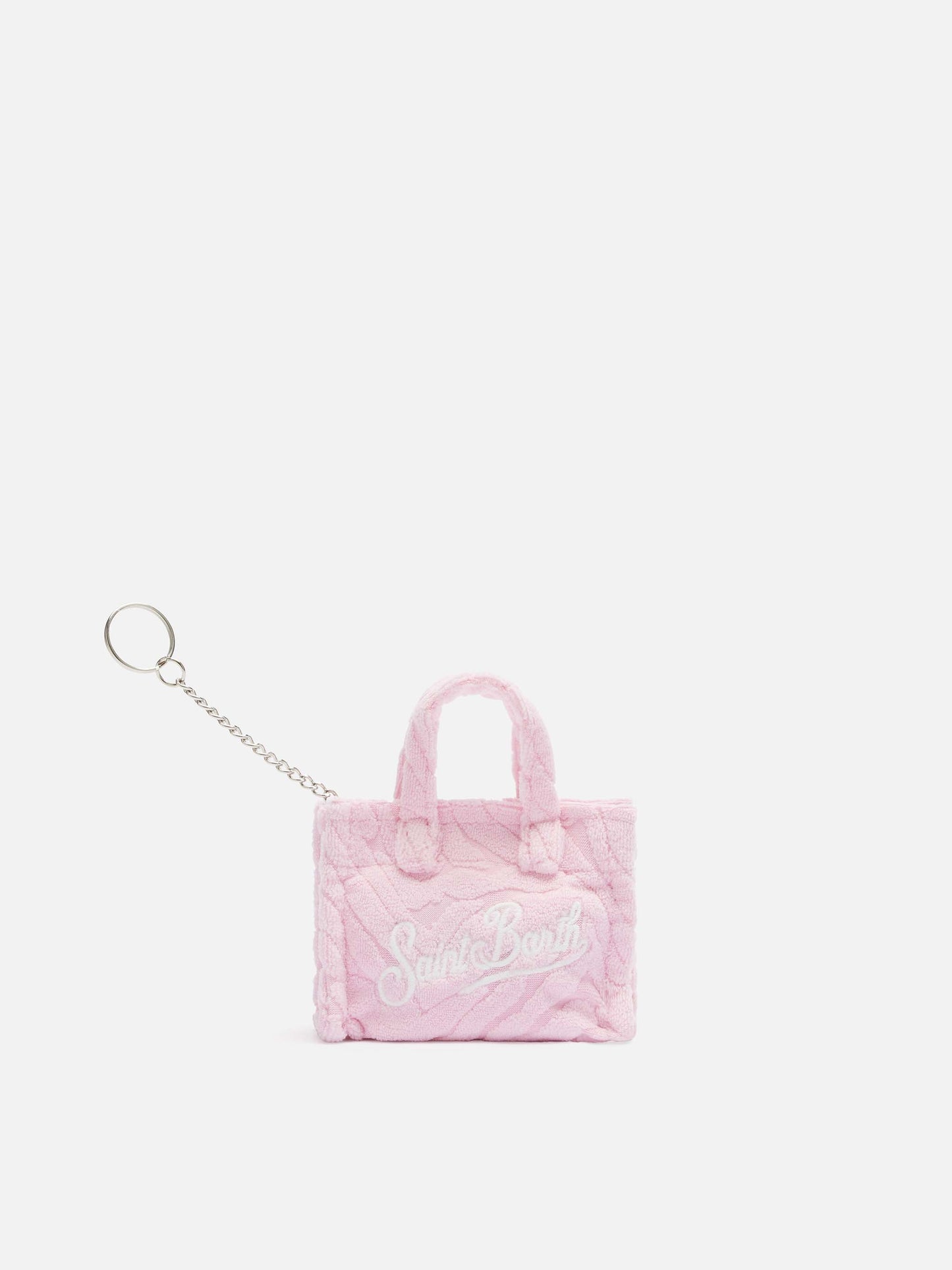 Light blue embossed terry Key Holder - MC2 Saint Barth