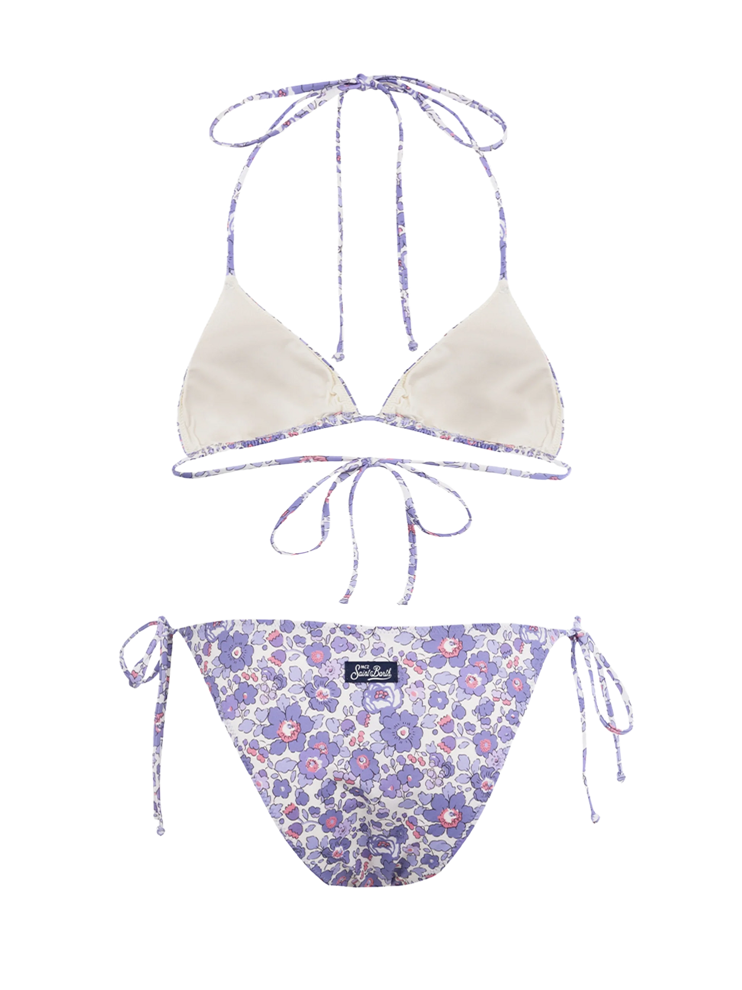 Woman Betsy triangle bikini Leah Virgo | MADE WITH LIBERTY FABRIC