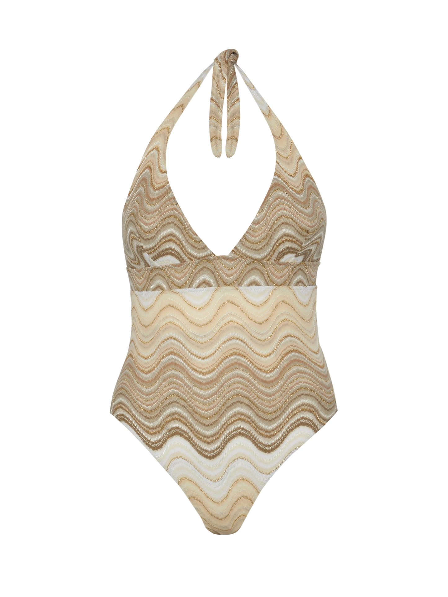 Marylin raschel wavy one-piece swimsuit
