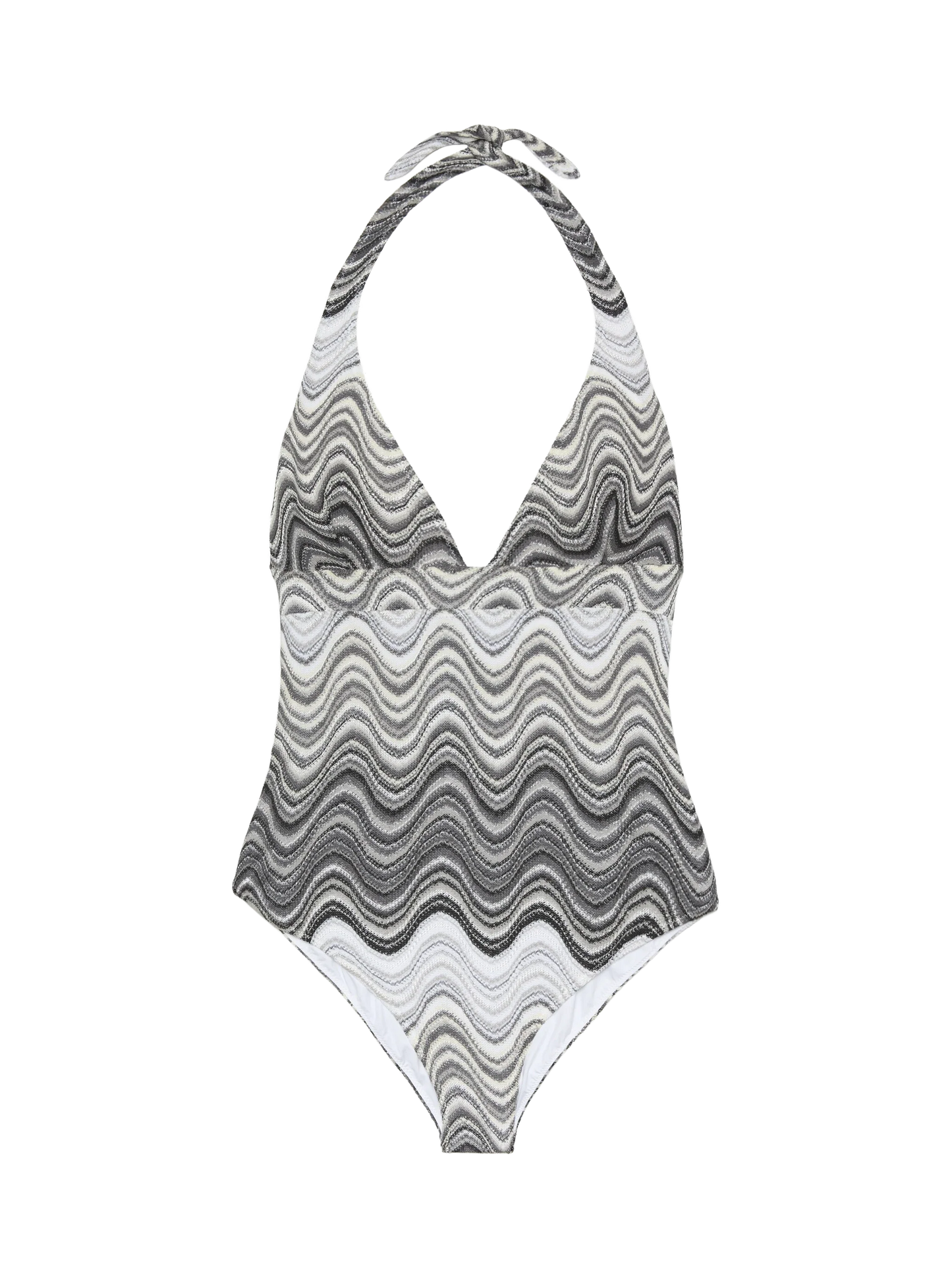 Marylin raschel wavy one-piece swimsuit