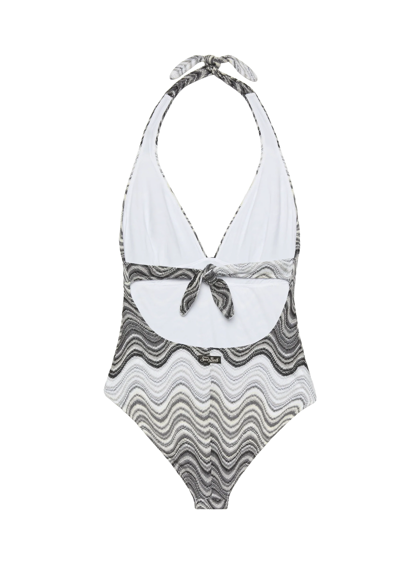 Marylin raschel wavy one-piece swimsuit