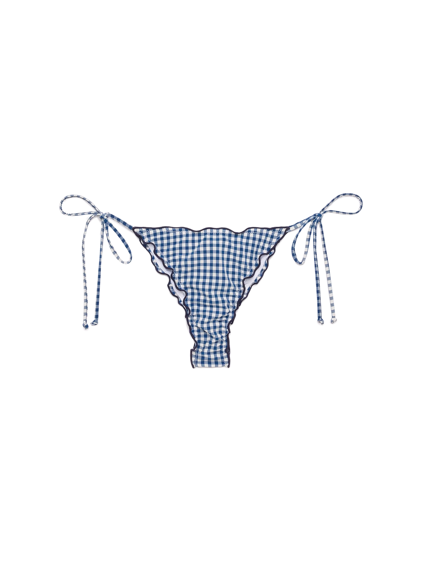 Miami cheeky swim briefs with gingham print