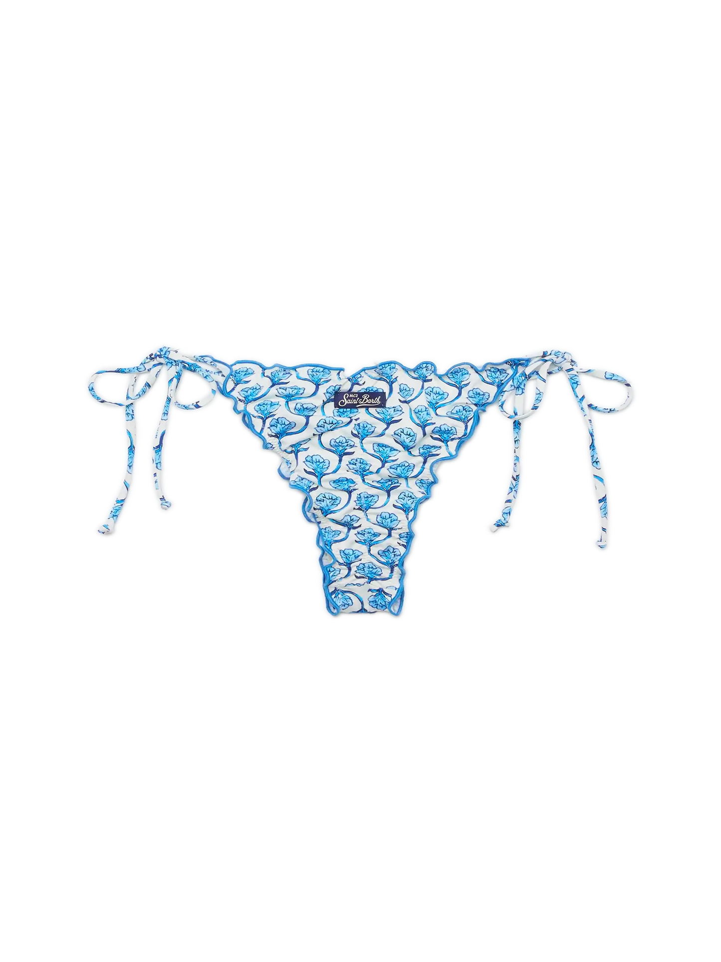 Miami cheeky swim briefs with floral print