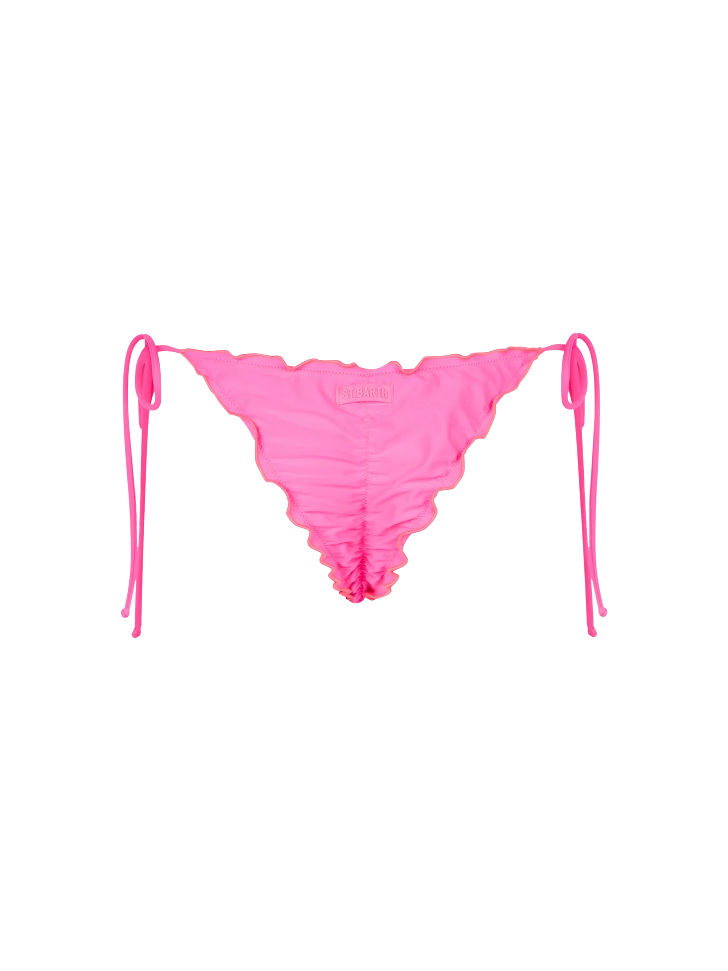 Woman fluo pink cheeky swim briefs Miami