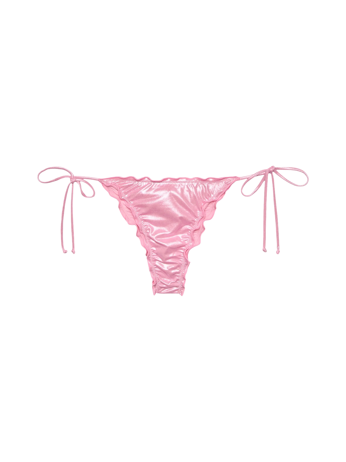 Miami pink foil cheeky swim briefs