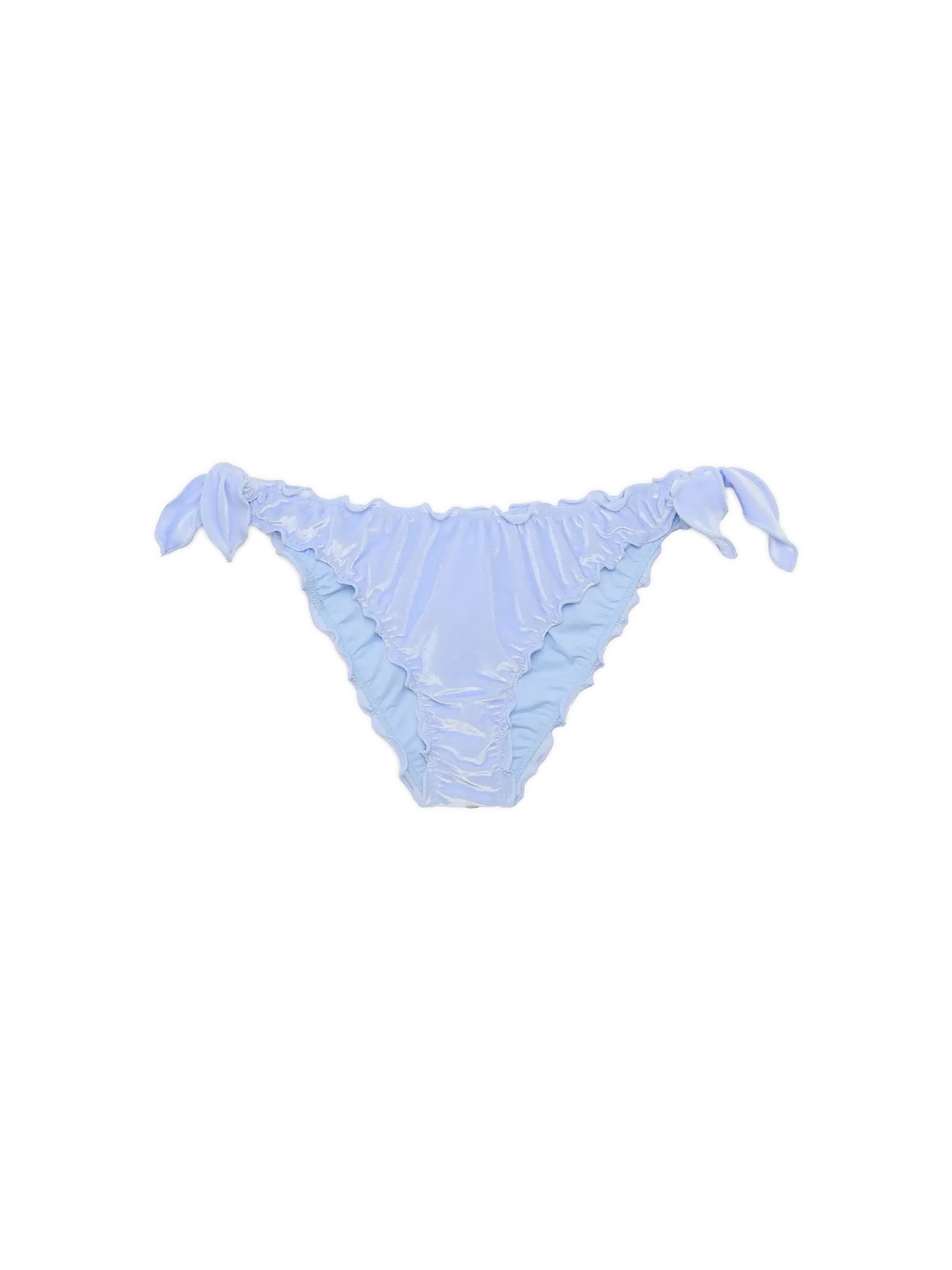 Moon light blue velvet classic swim briefs