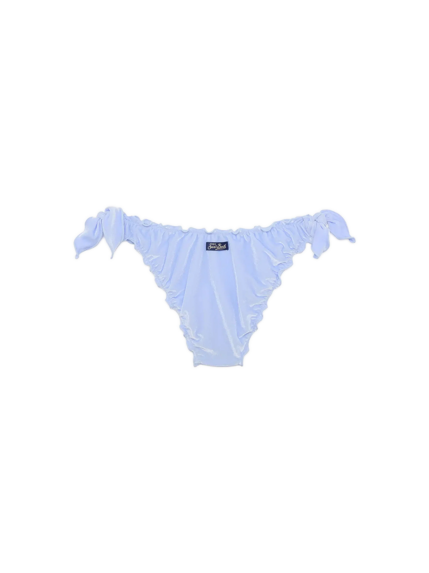 Moon light blue velvet classic swim briefs