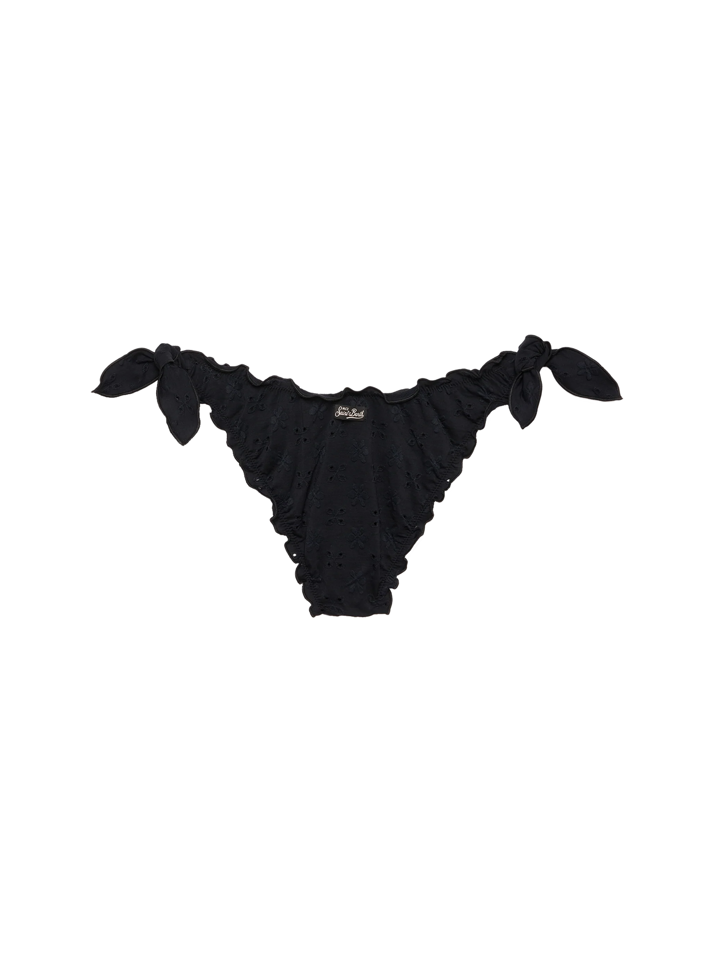Moon black Sangallo lace classic swim briefs