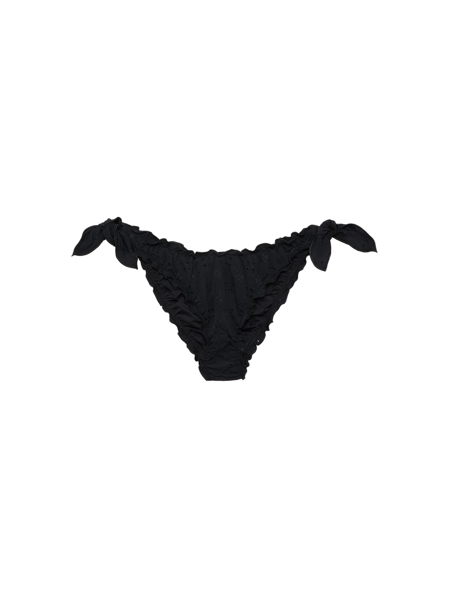 Moon black Sangallo lace classic swim briefs