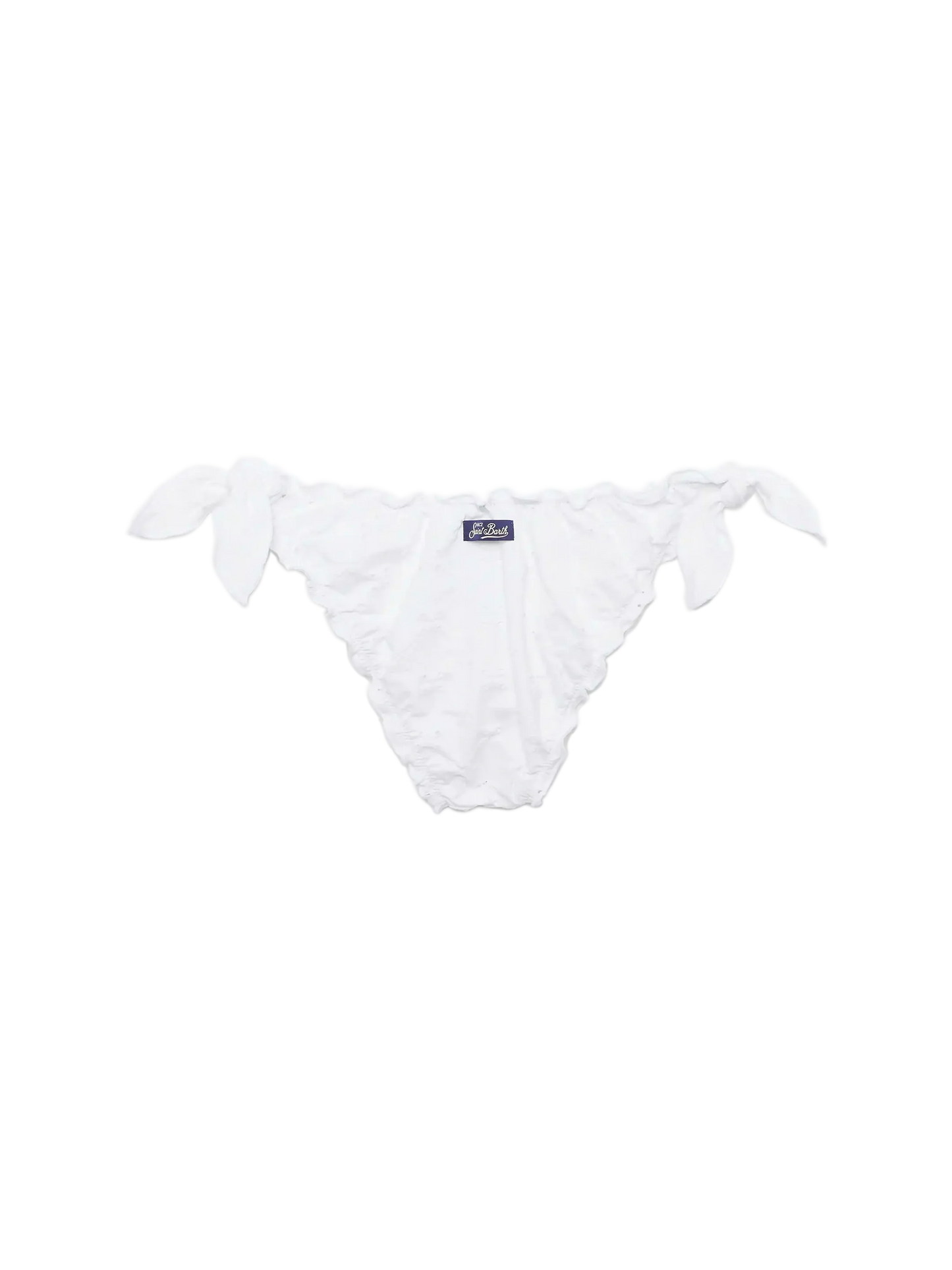 Moon white Sangallo lace classic swim briefs