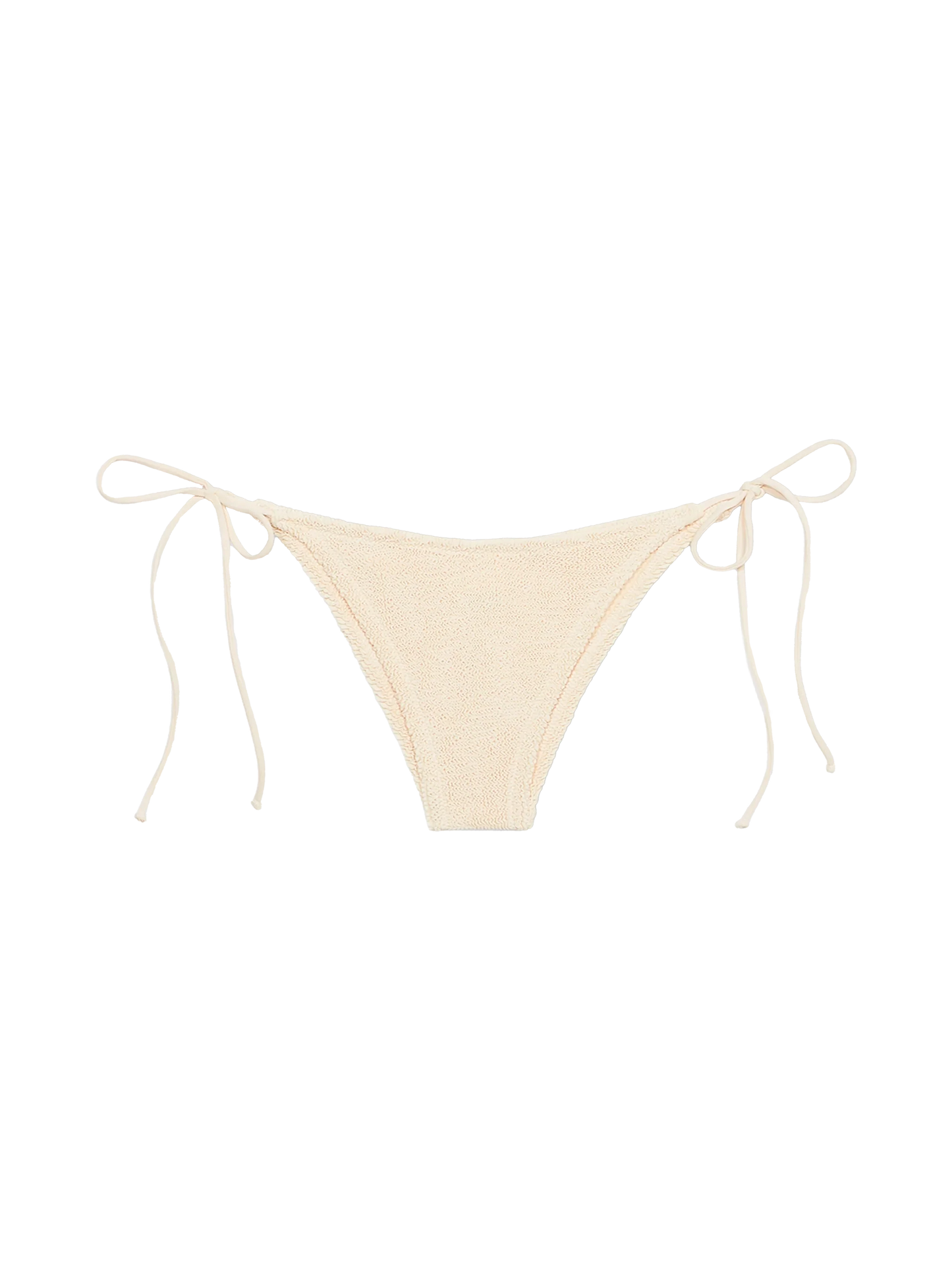 Woman beige classic crinkle swim briefs Marielle