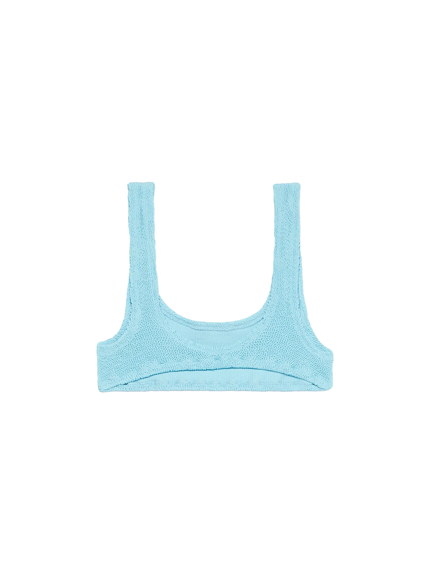 Woman light blue classic crinkle bralette Naima