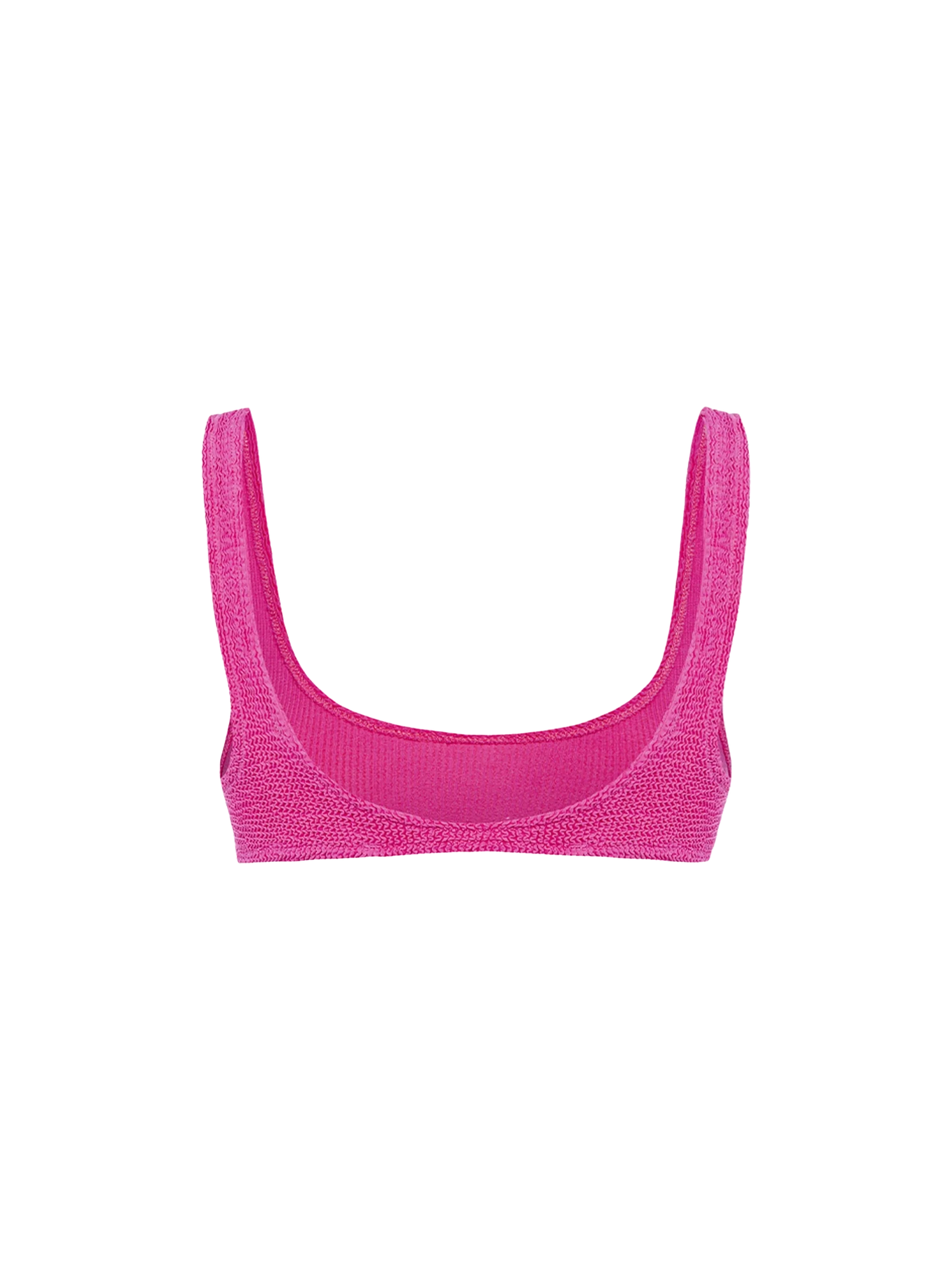 Woman pink classic crinkle bralette Naima