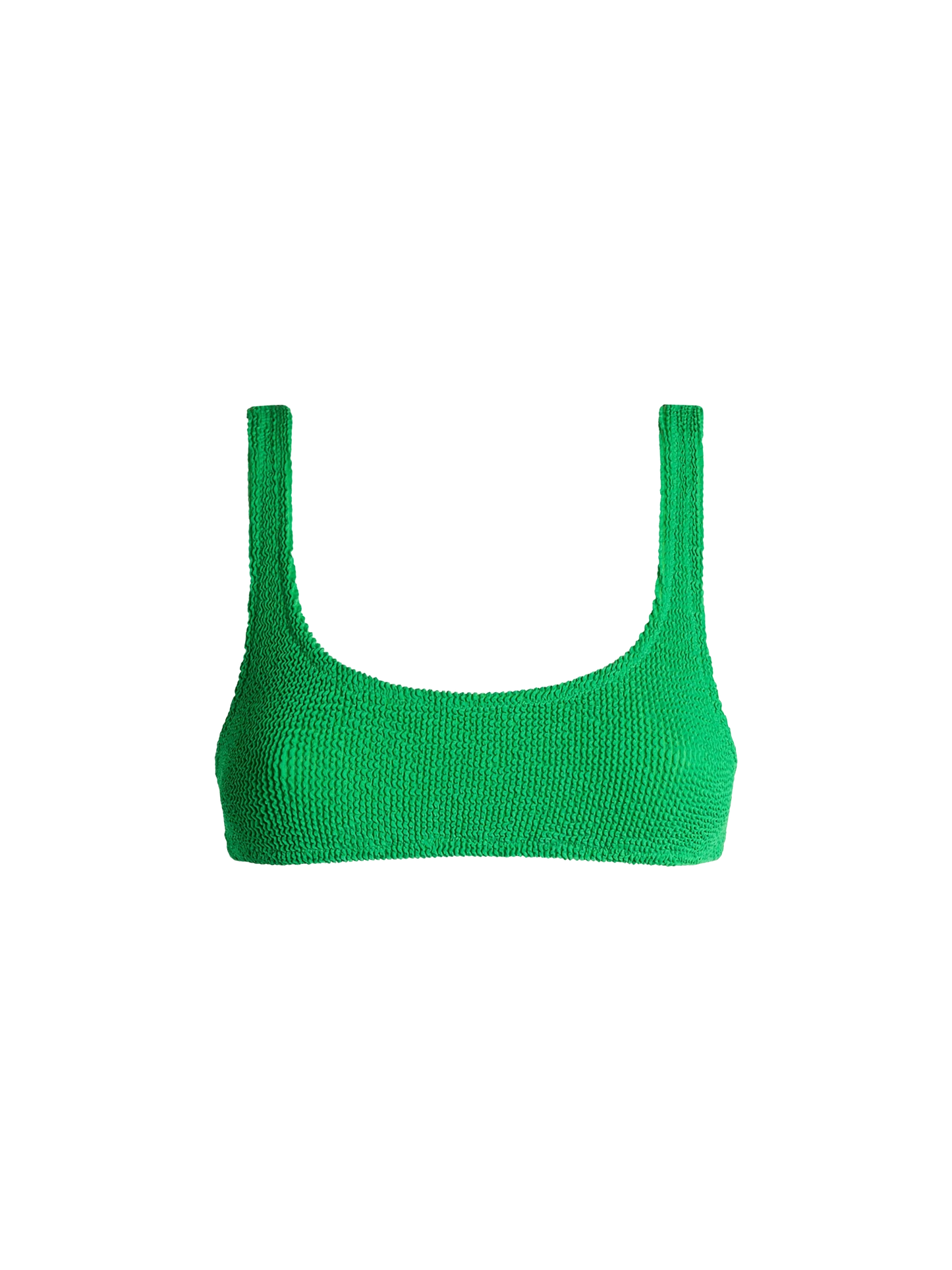 Woman green classic crinkle bralette Naima
