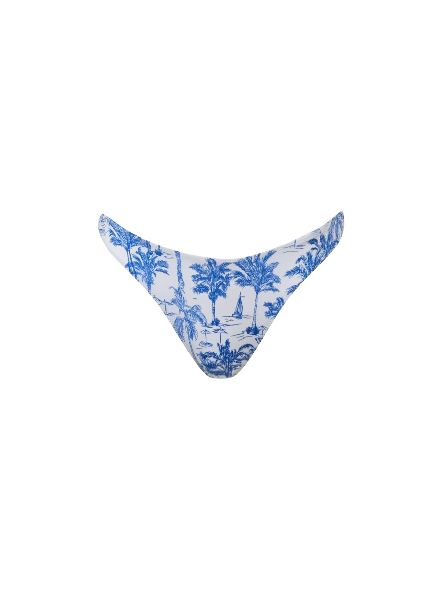 Woman Toile de Jouy cheeky swim briefs Naomi