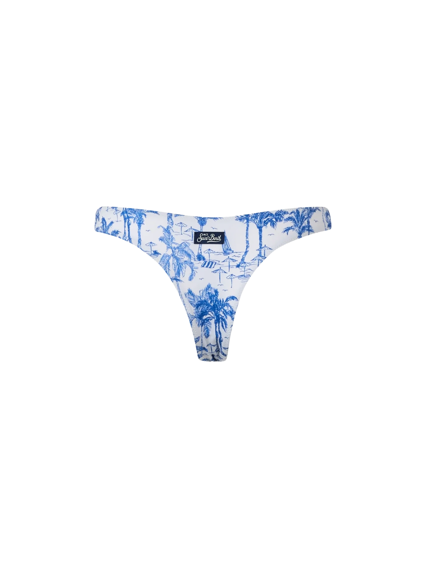 Woman Toile de Jouy cheeky swim briefs Naomi