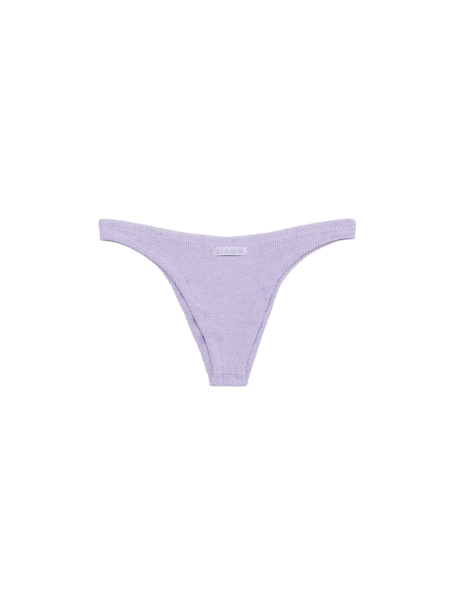 Woman lilac classic lurex cheeky swim briefs Naomi