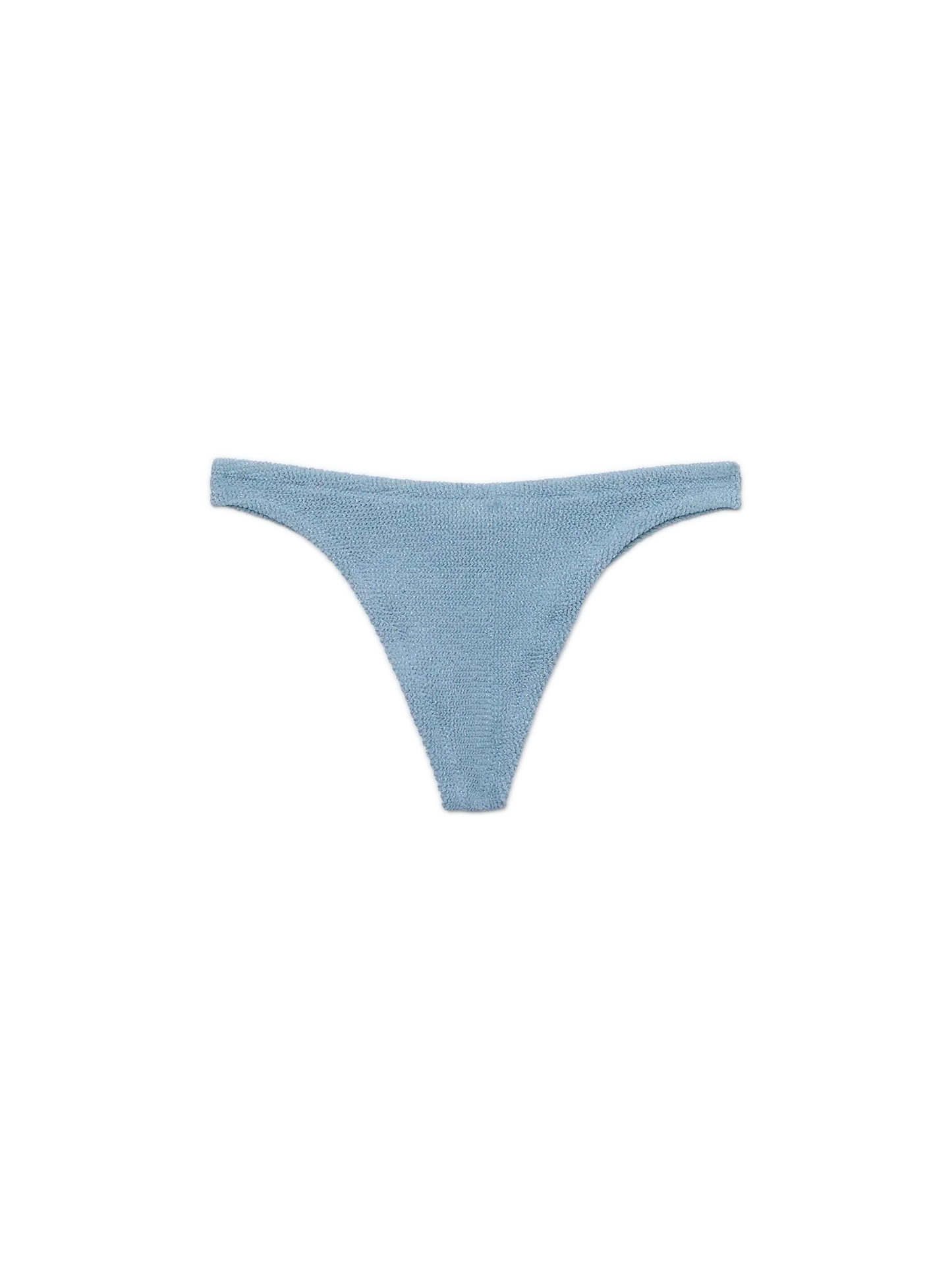 Naomi avio blue lurex crinkle cheeky swim briefs