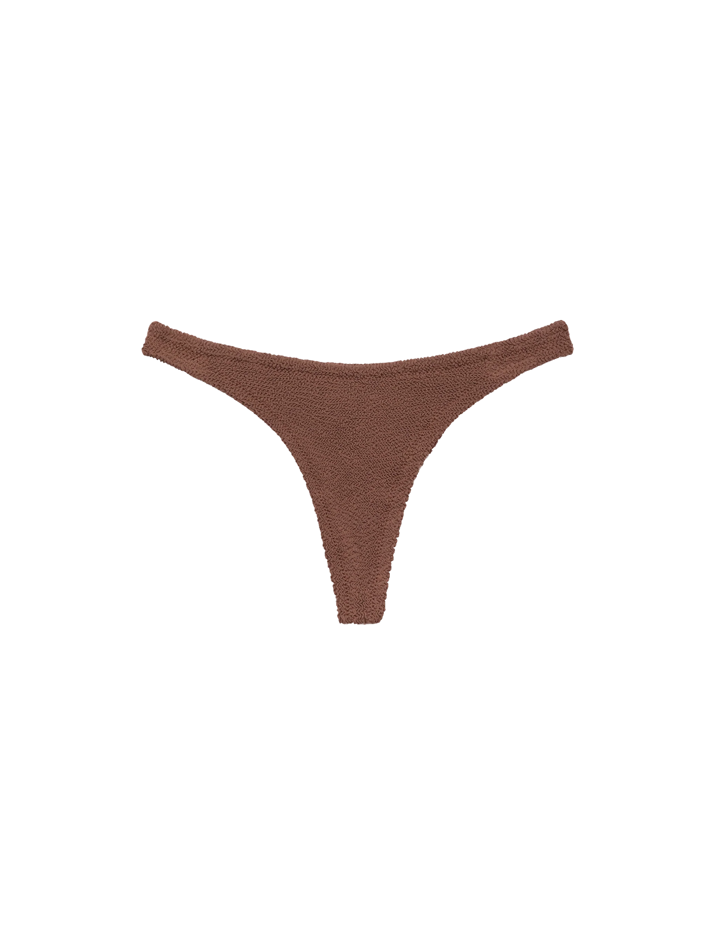 Naomi brown crinkle cheeky swim briefs