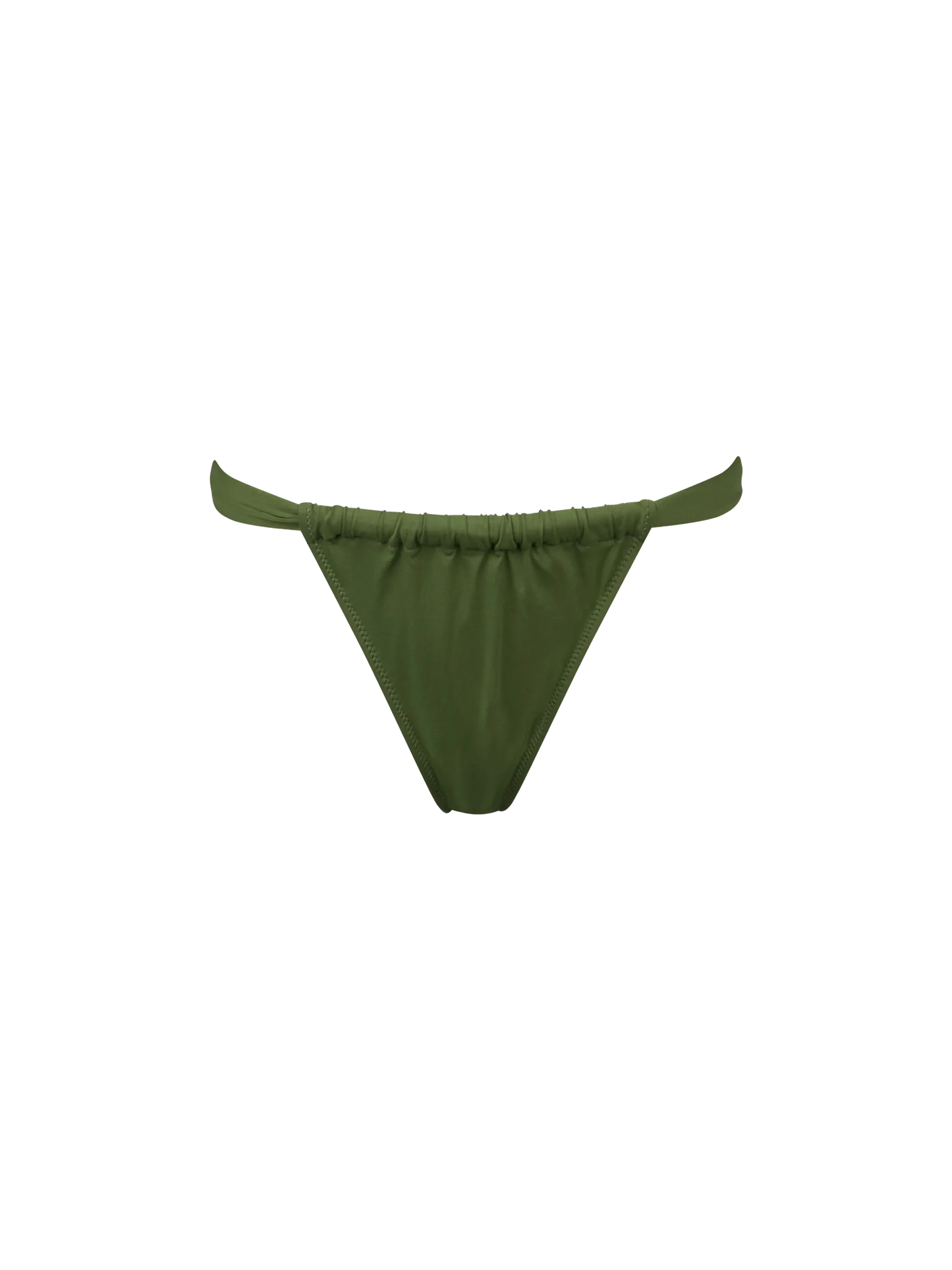 Woman military green cheekiest swim briefs Noelle