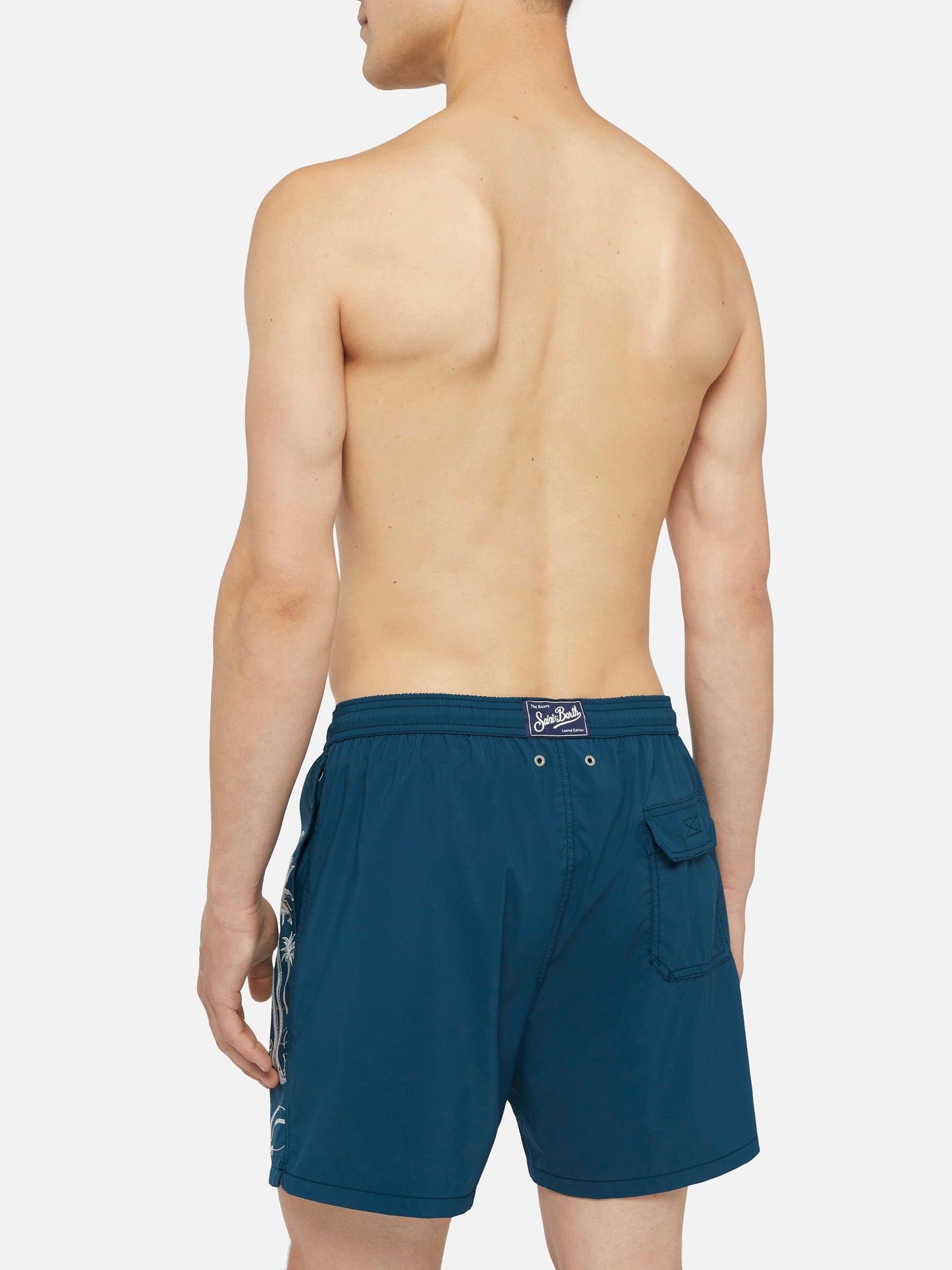 Mid-length swim shorts Patmos The Riviera with embroidery