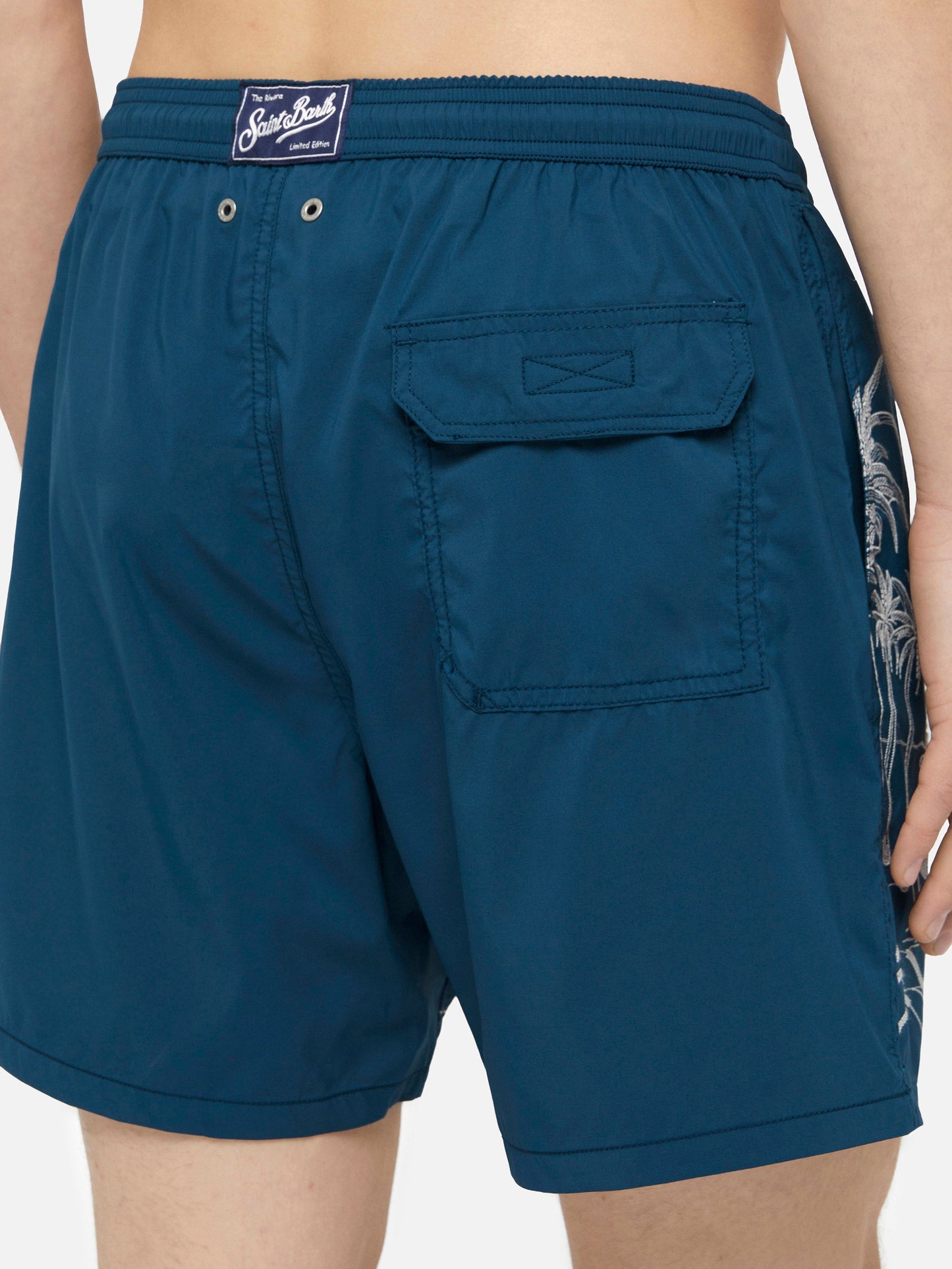 Mid-length swim shorts Patmos The Riviera with embroidery