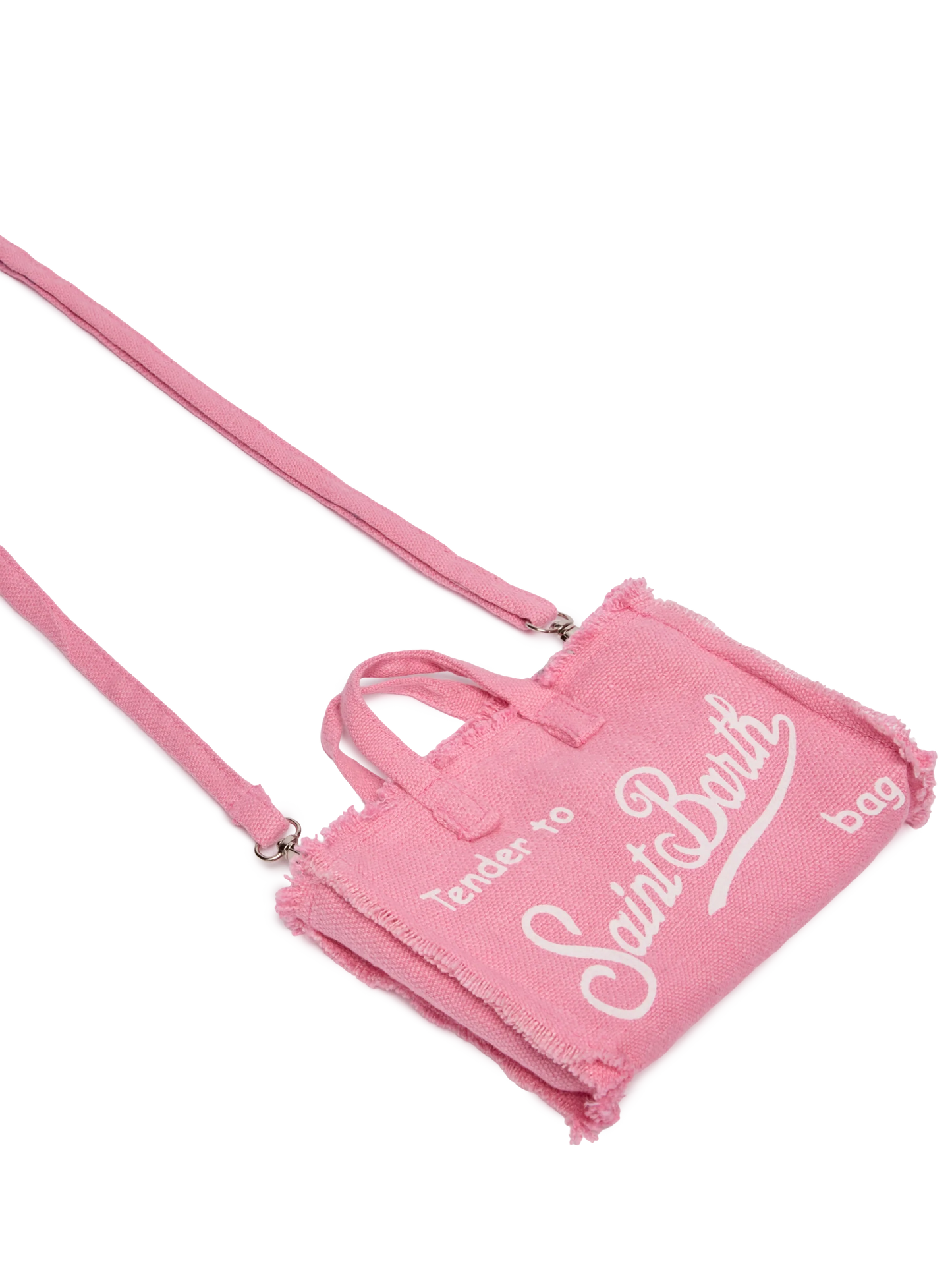 Pink linen Phone Bag