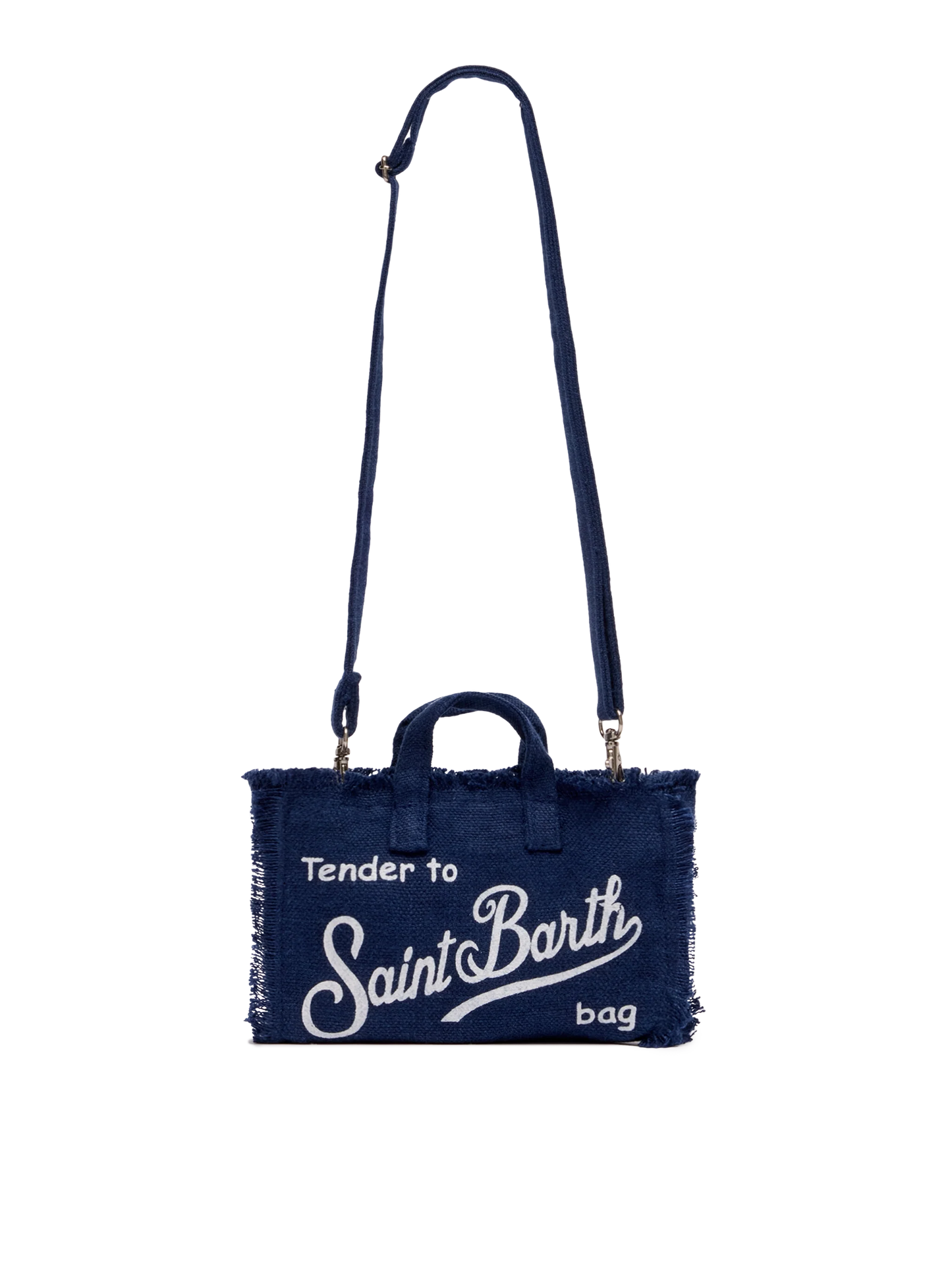 Navy blue linen Phone Bag