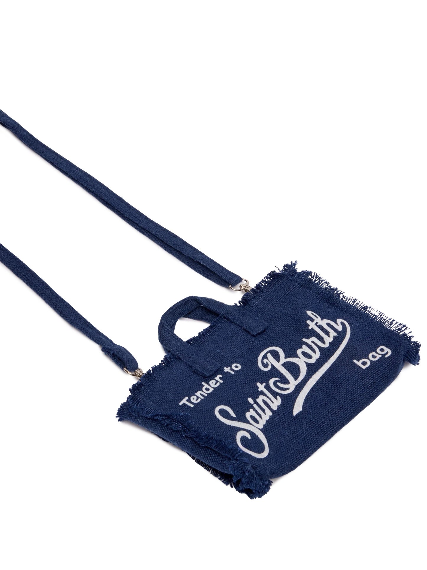 Navy blue linen Phone Bag